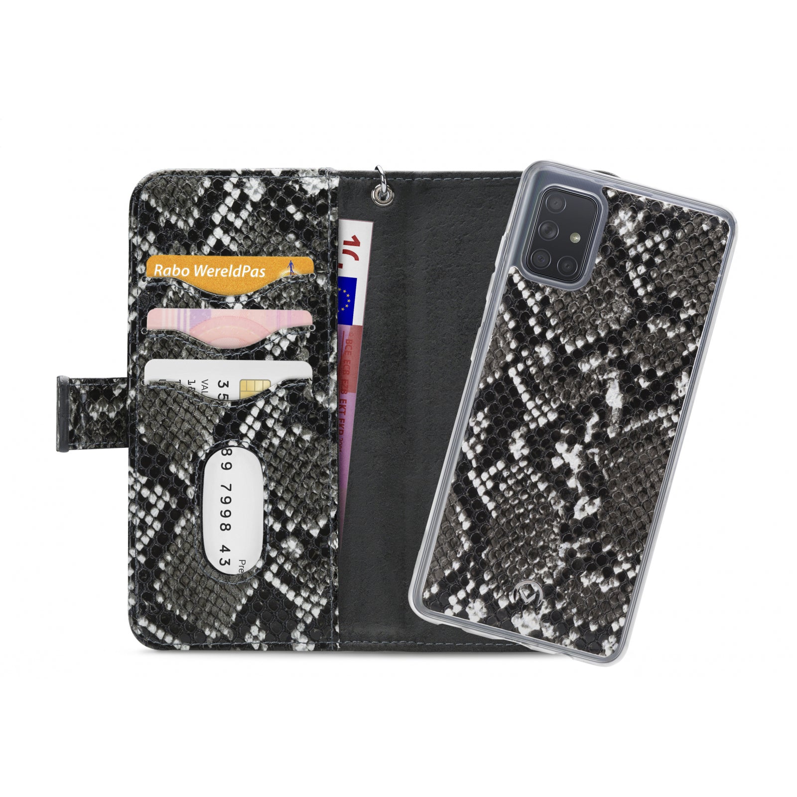 Mobilize 2in1 Gelly Zipper Case Samsung Galaxy A71 Black/Snake