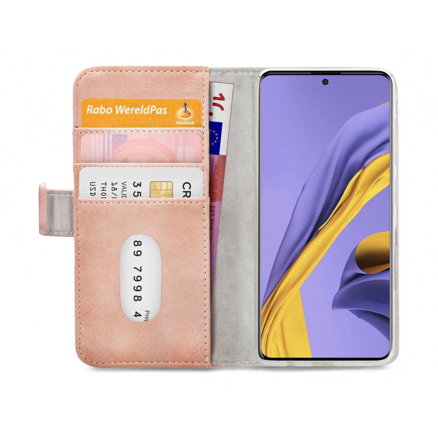 Mobilize Elite Gelly Wallet Book Case Samsung Galaxy A71 Soft Pink