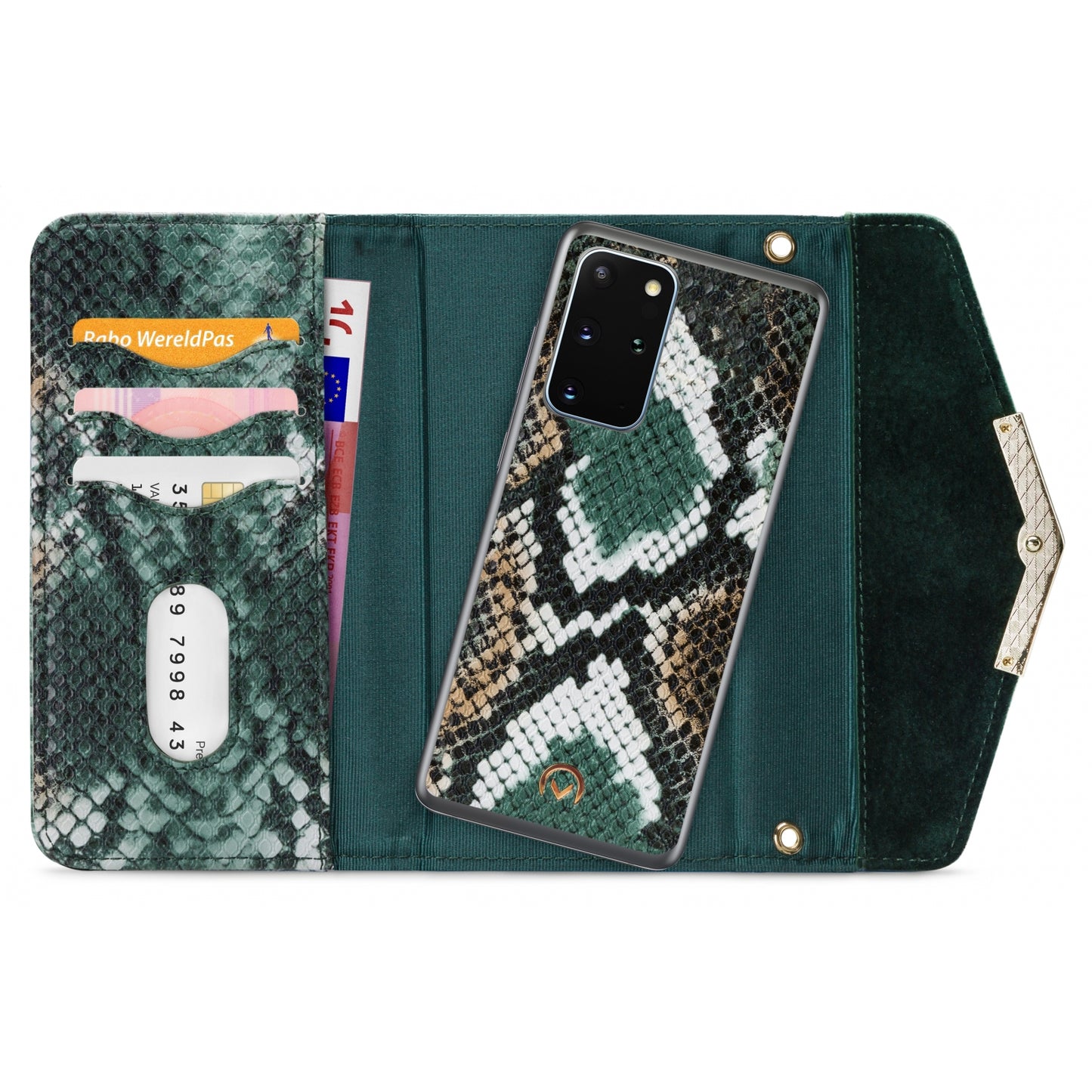 Mobilize 2in1 Gelly Velvet Clutch for Samsung Galaxy S20+/S20+ 5G Green Snake