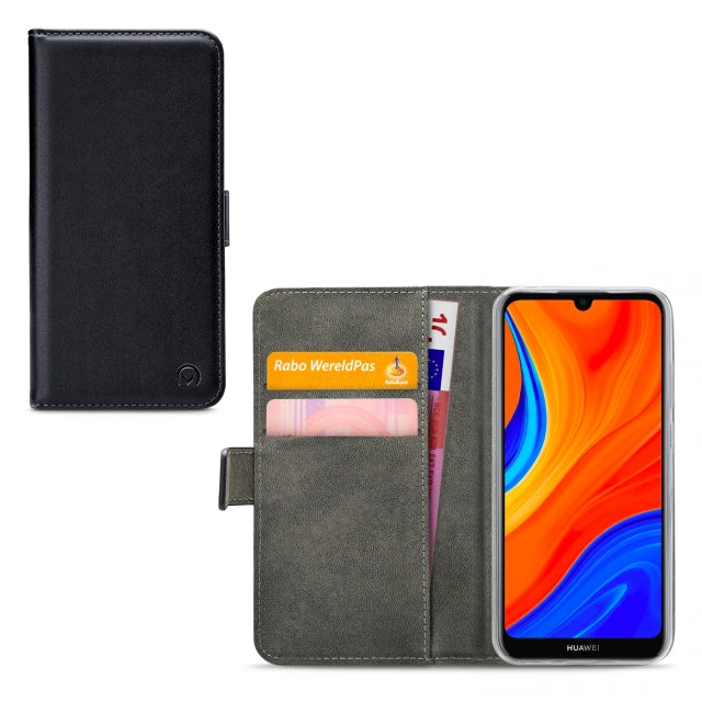 Mobilize Classic Gelly Wallet Book Case Huawei Y6S (2019) Schwarz