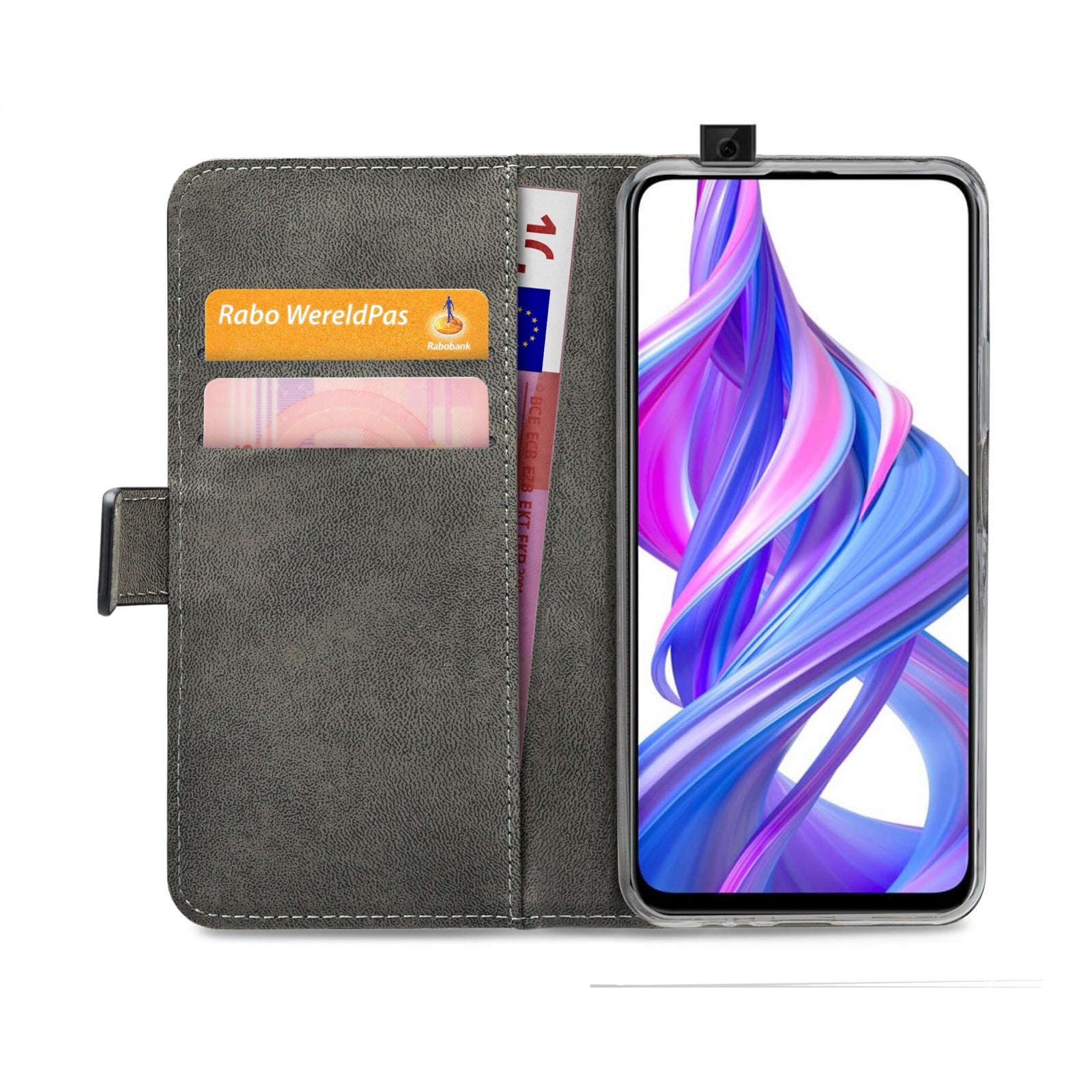 Mobilize Classic Gelly Wallet Book Case Honor 9X Pro Black