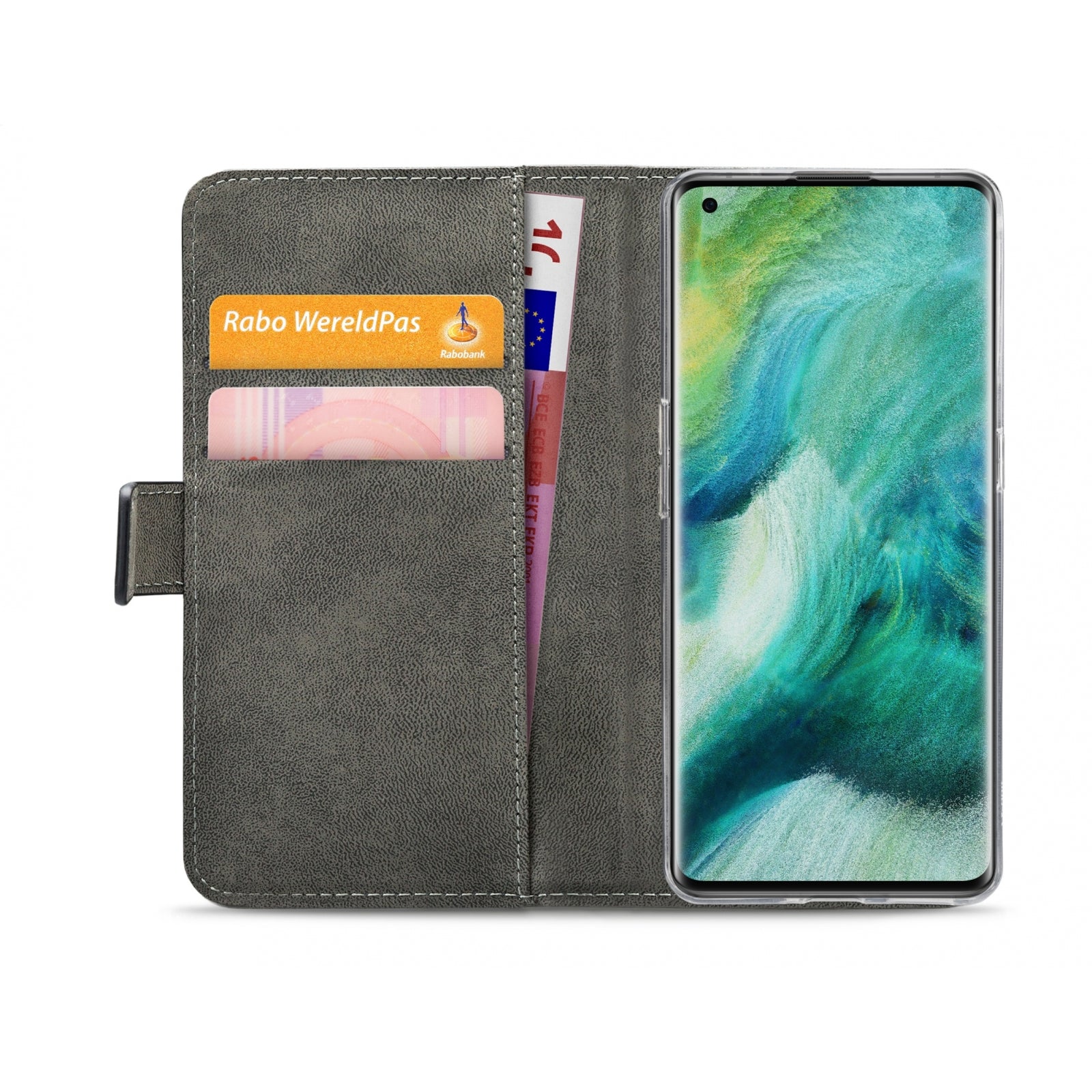 Mobilize Classic Gelly Wallet Book Case OPPO Find X2 Black