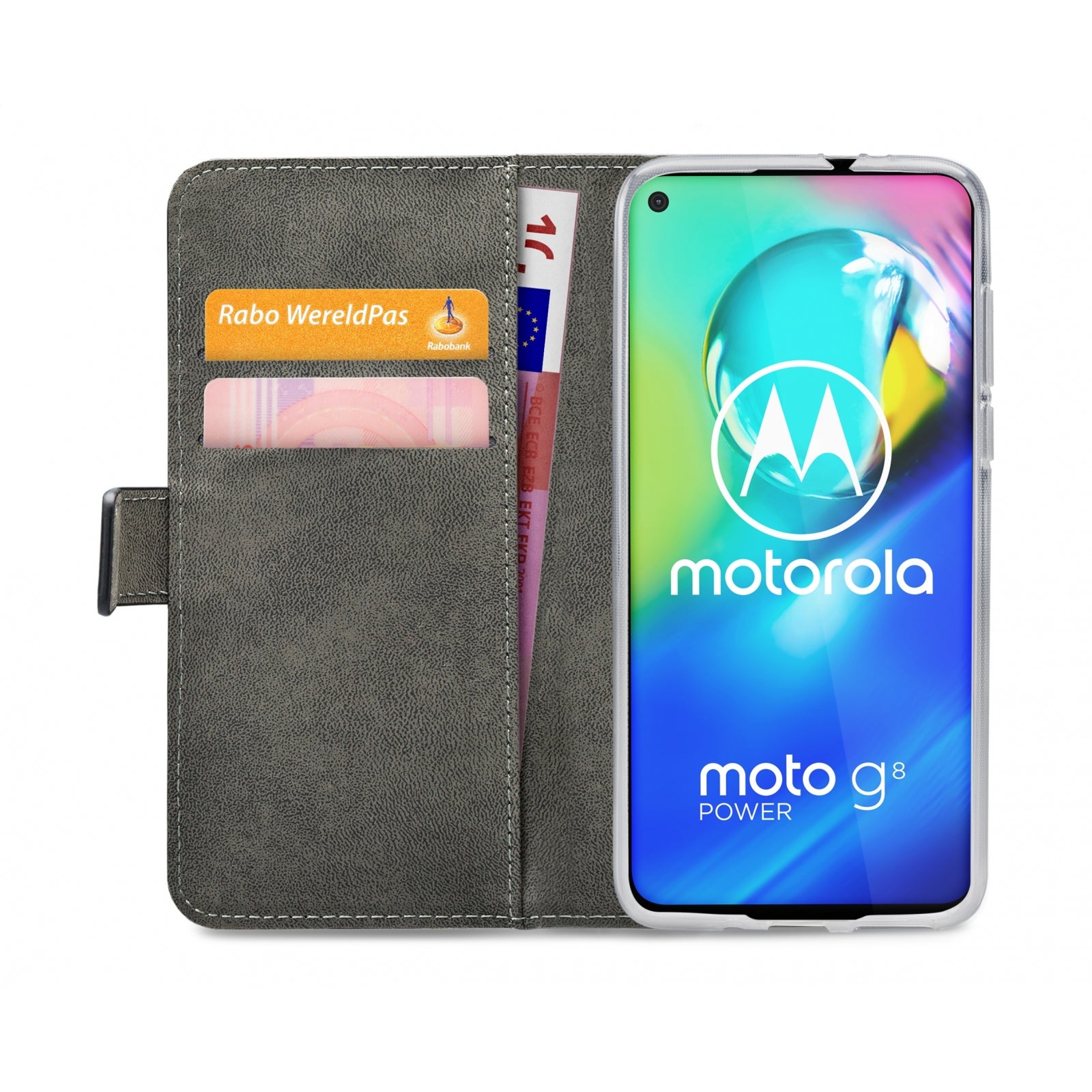 Mobilize Classic Gelly Wallet Book Case Motorola Moto G8 Power Black