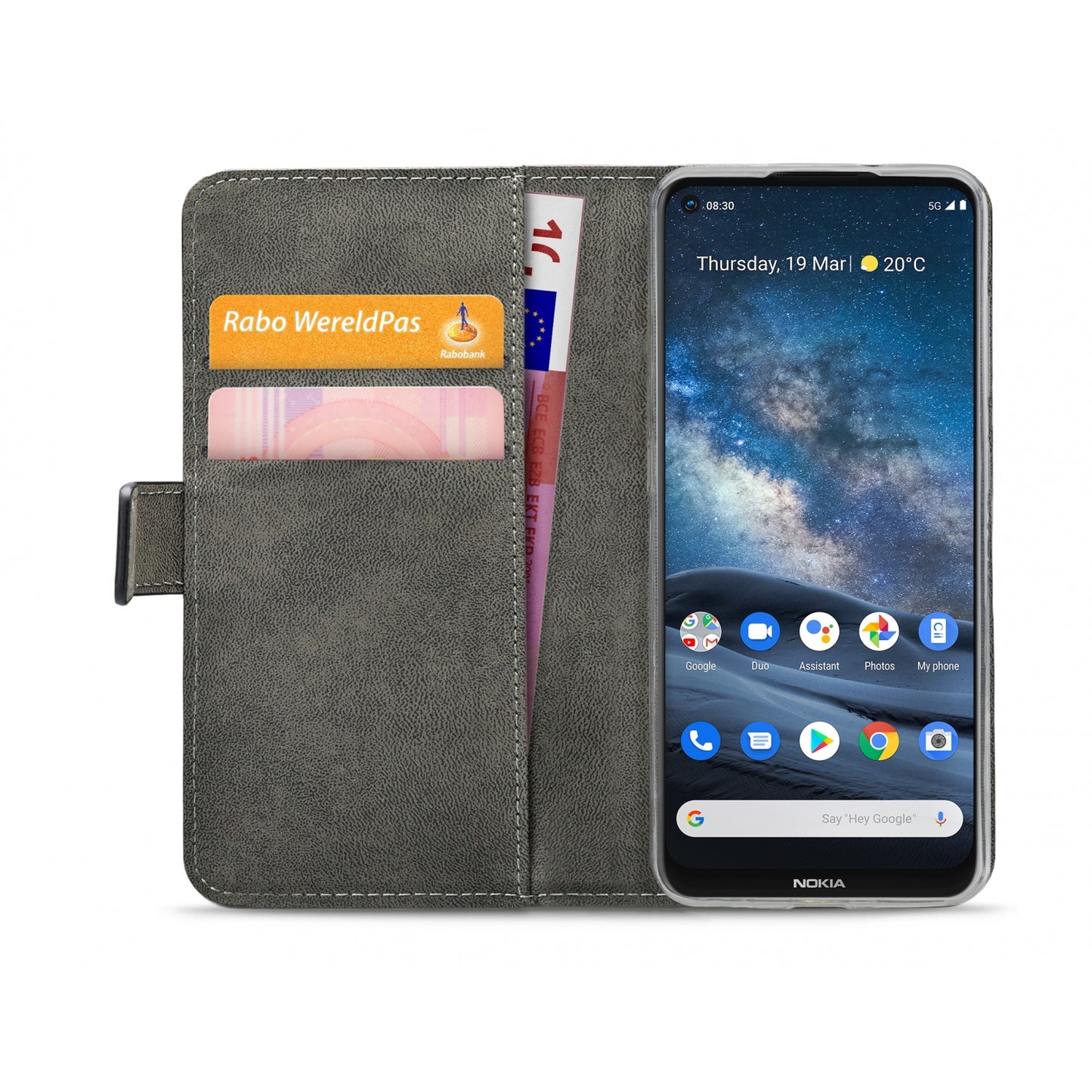 Mobilize Classic Gelly Wallet Book Case Nokia 8.3 5G Black