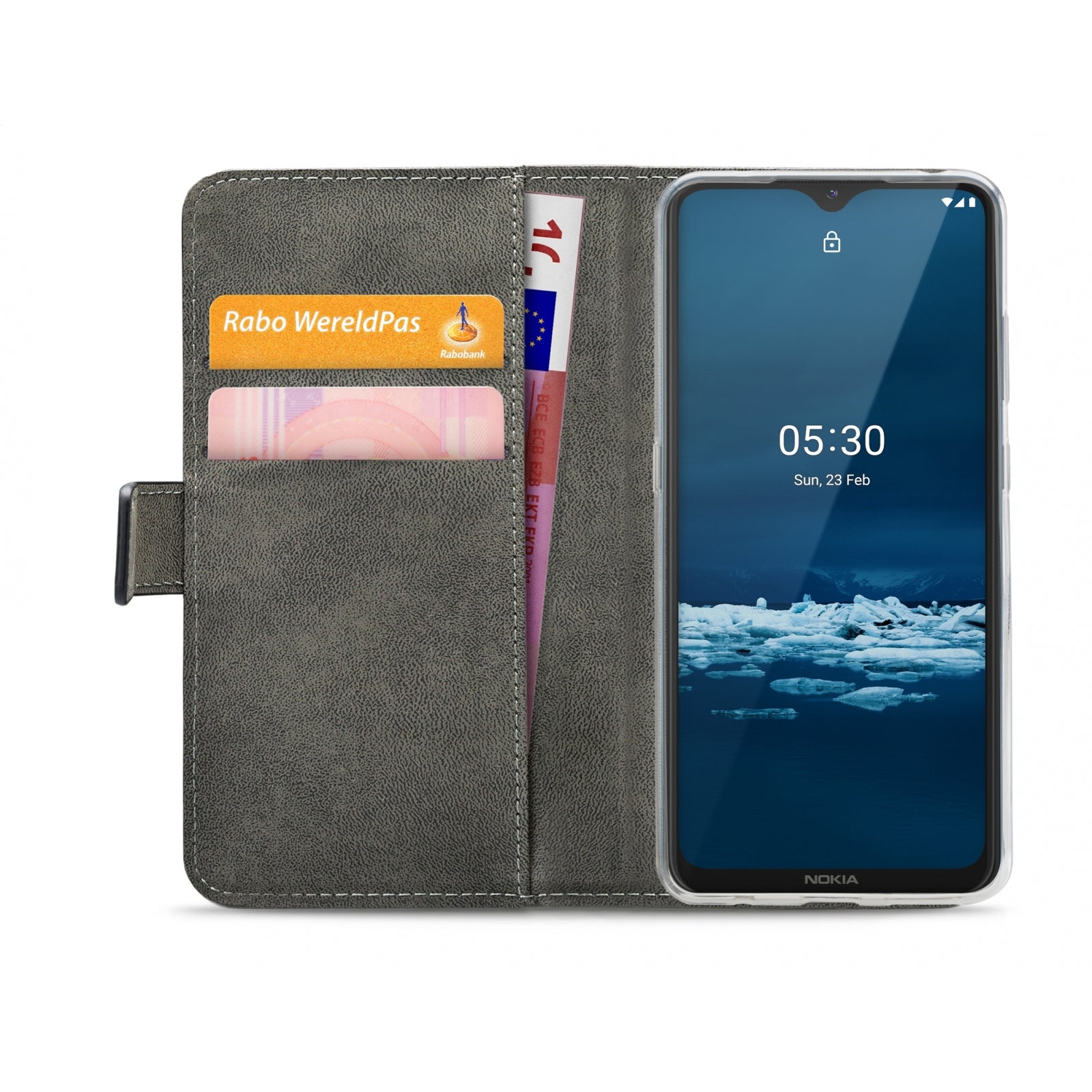 Mobilize Classic Gelly Wallet Book Case Nokia 5.3 Black