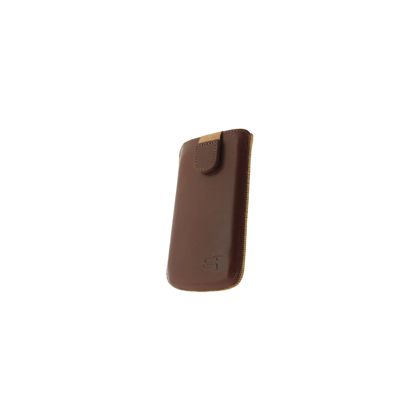 Senza Leather Slide Case Cognac Size S