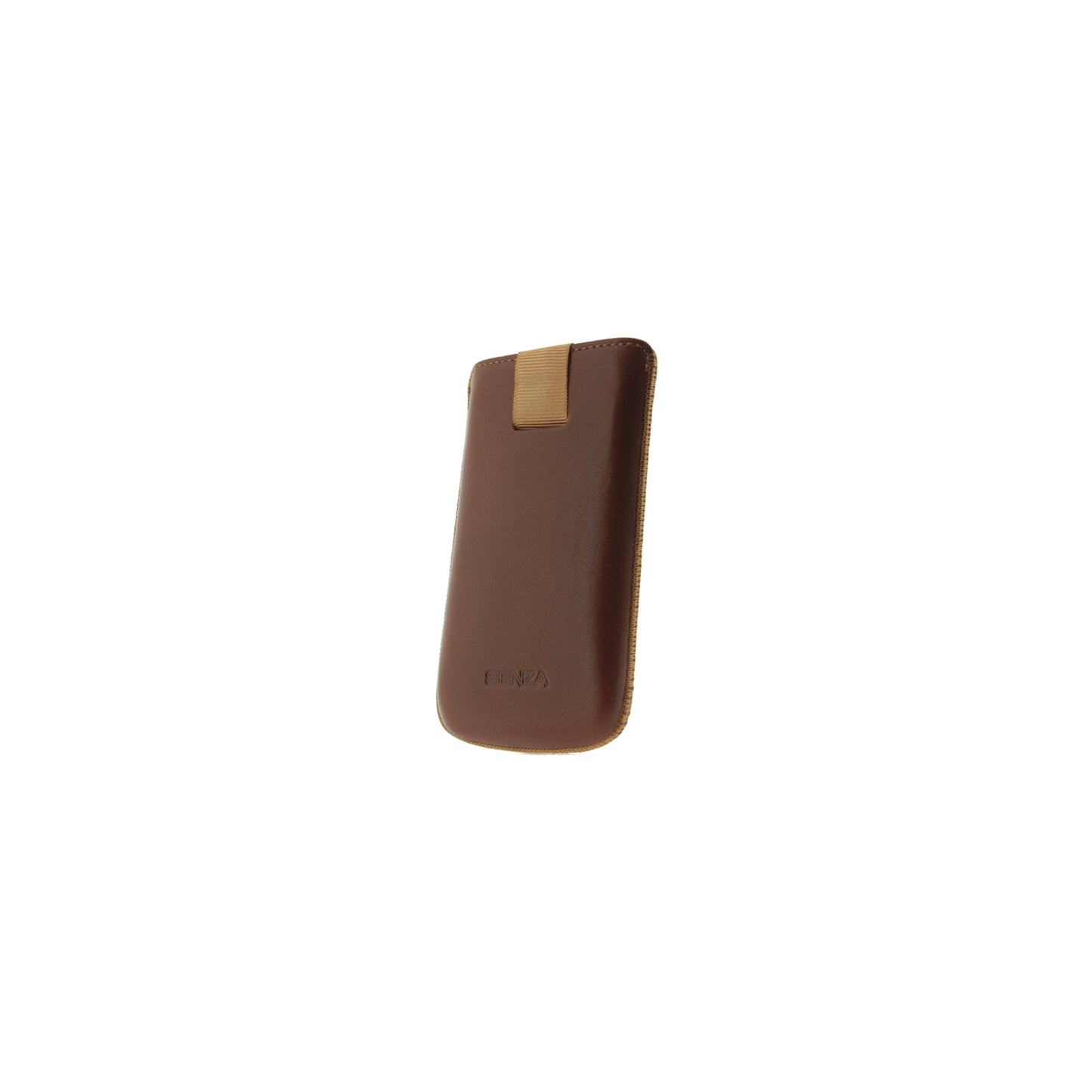 Senza Leather Slide Case Cognac Size S