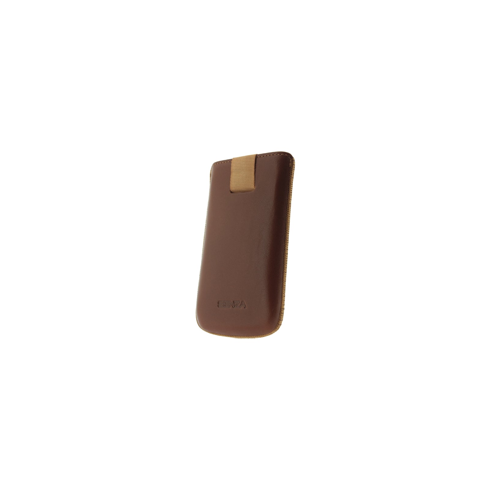 Senza Leather Slide Case Cognac Size S