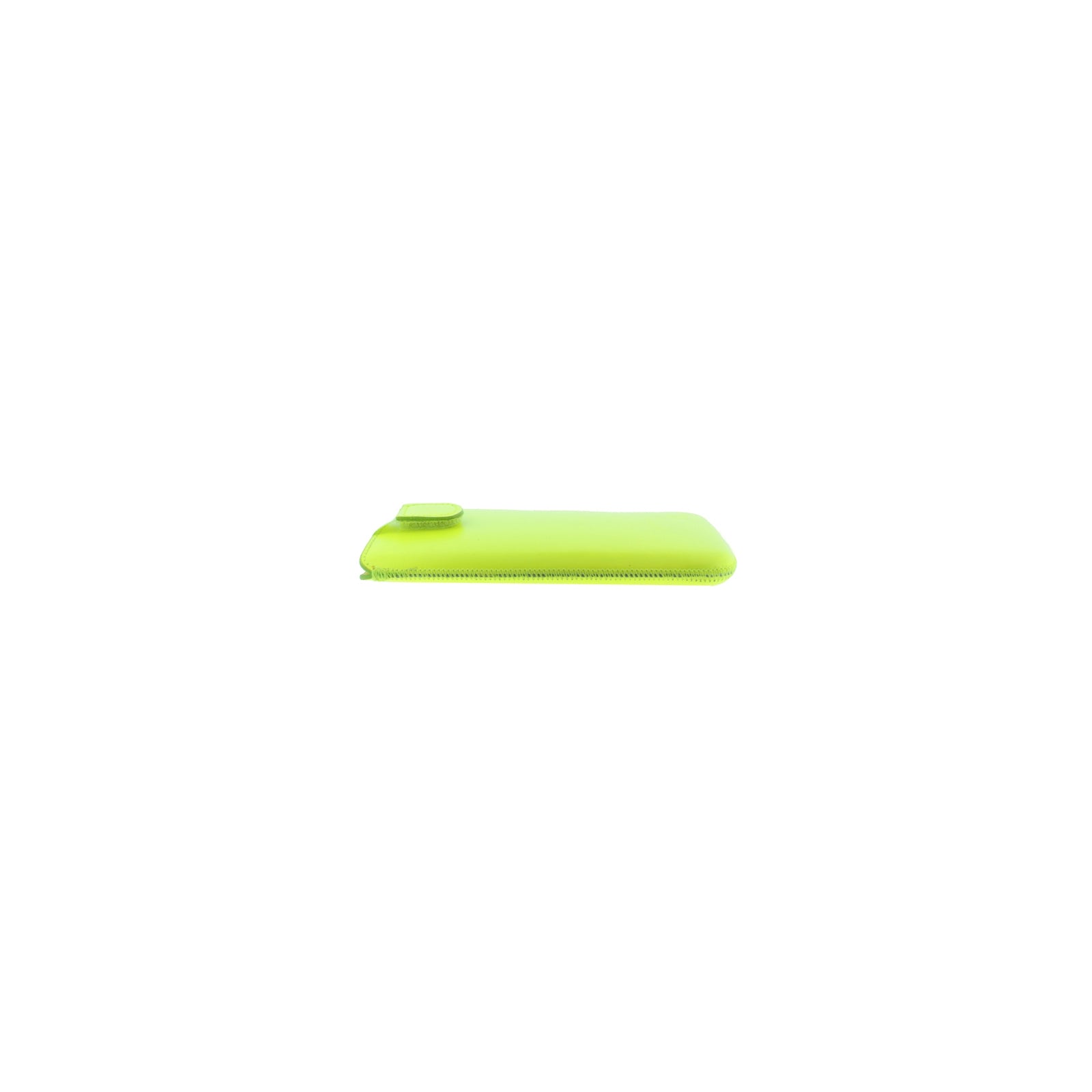 Senza Leather Slide Case Neon Yellow Size XXL