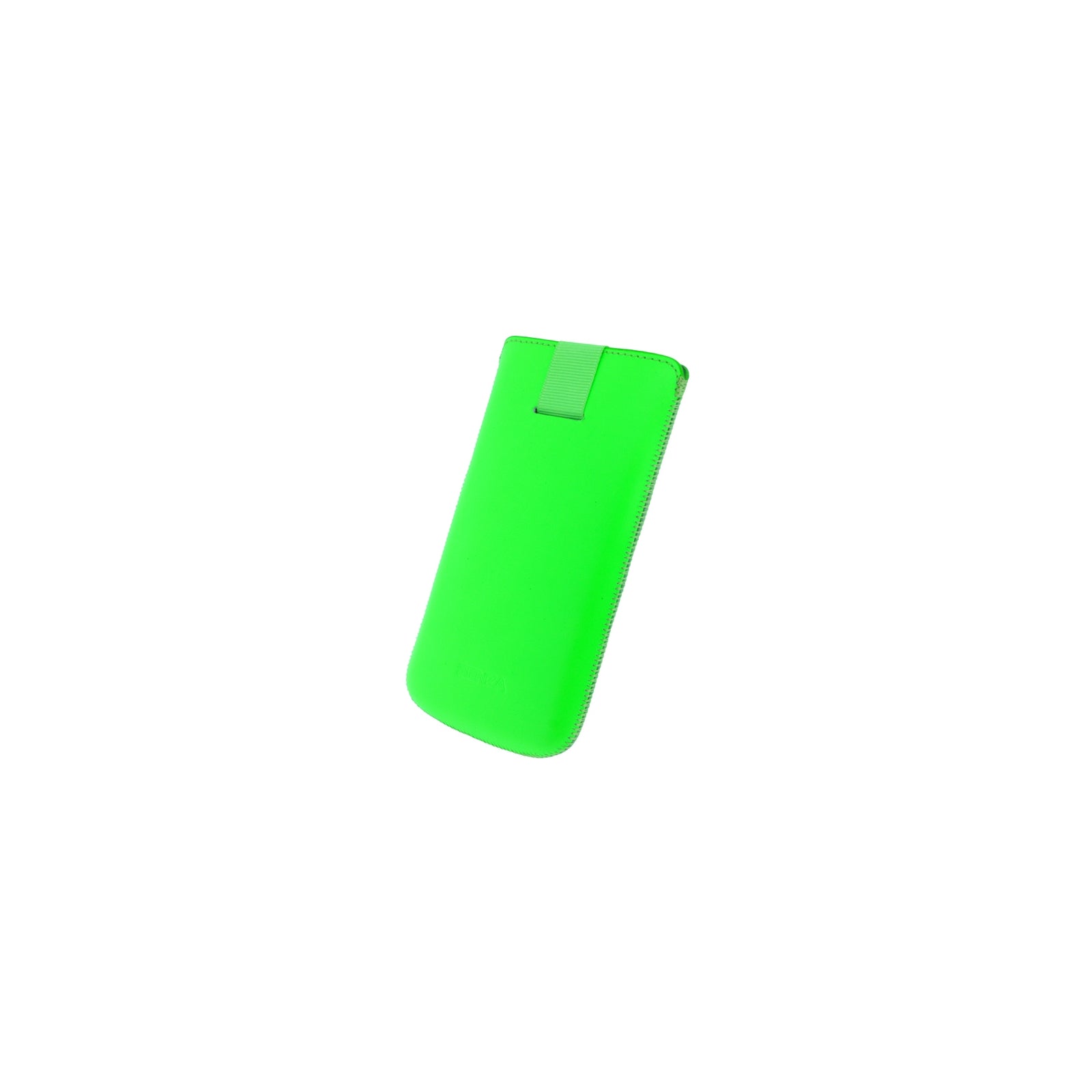 Senza Leather Slide Case Neon Green Size XXL