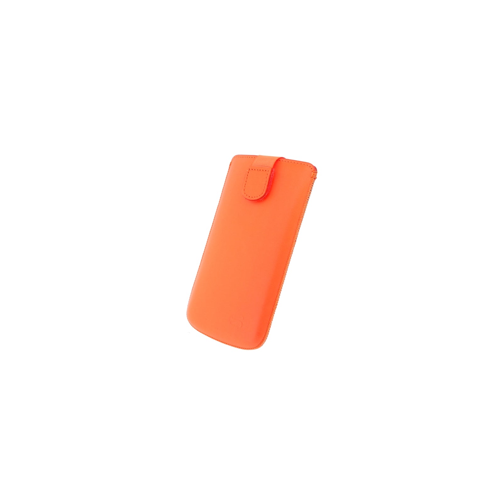 Senza Leather Slide Case Neon Orange Size XXL
