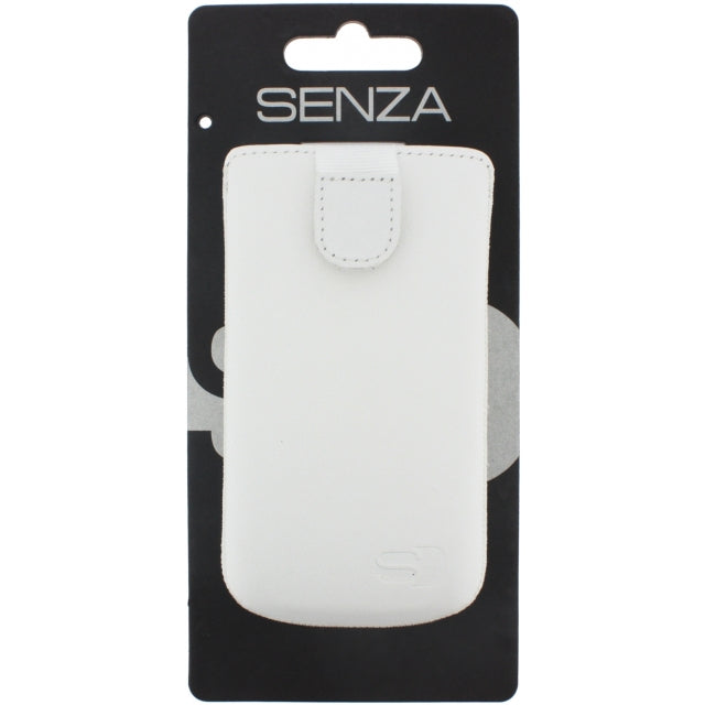 Senza Leather Slide Case Weiß Größe M