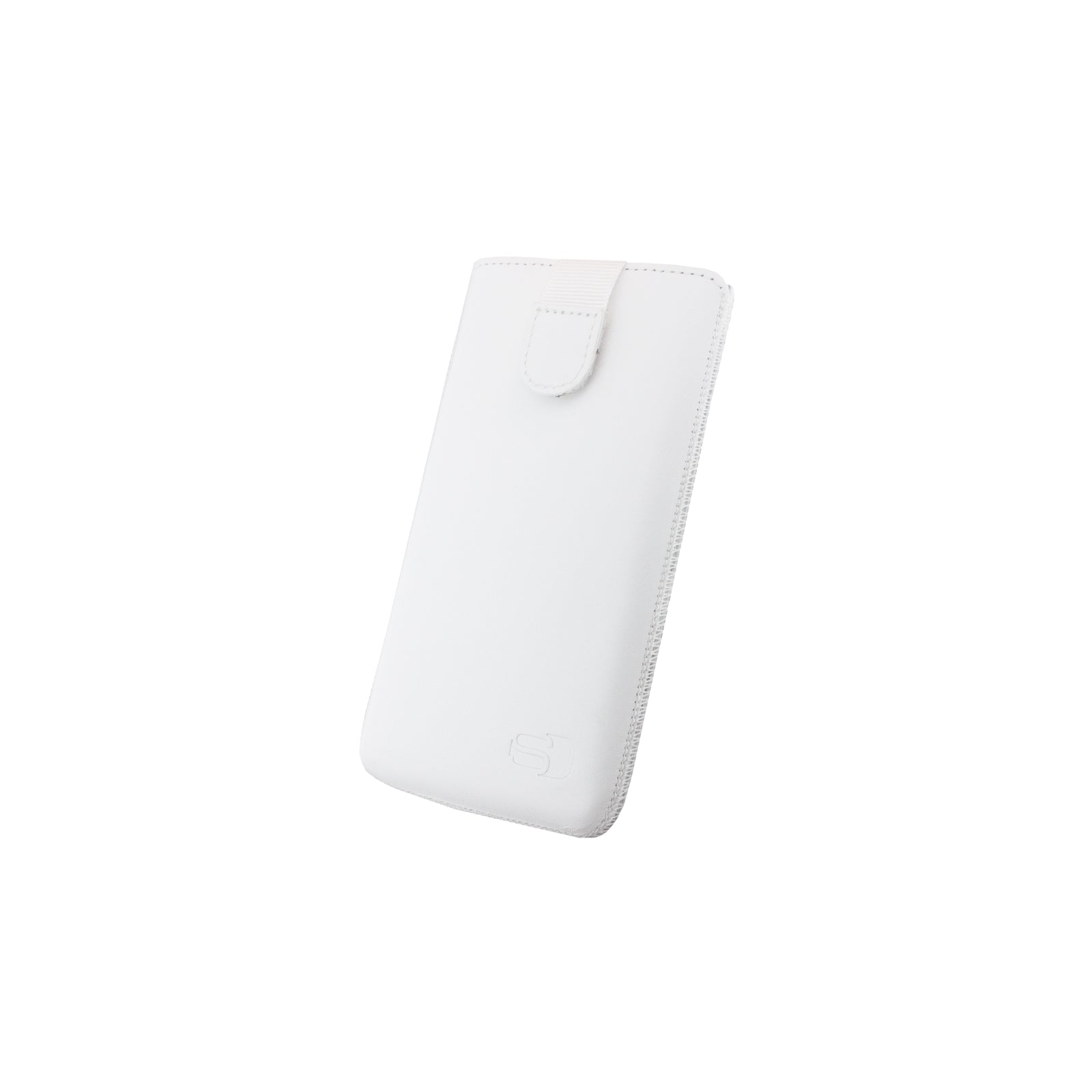 Senza Leather Slide Case White Size L