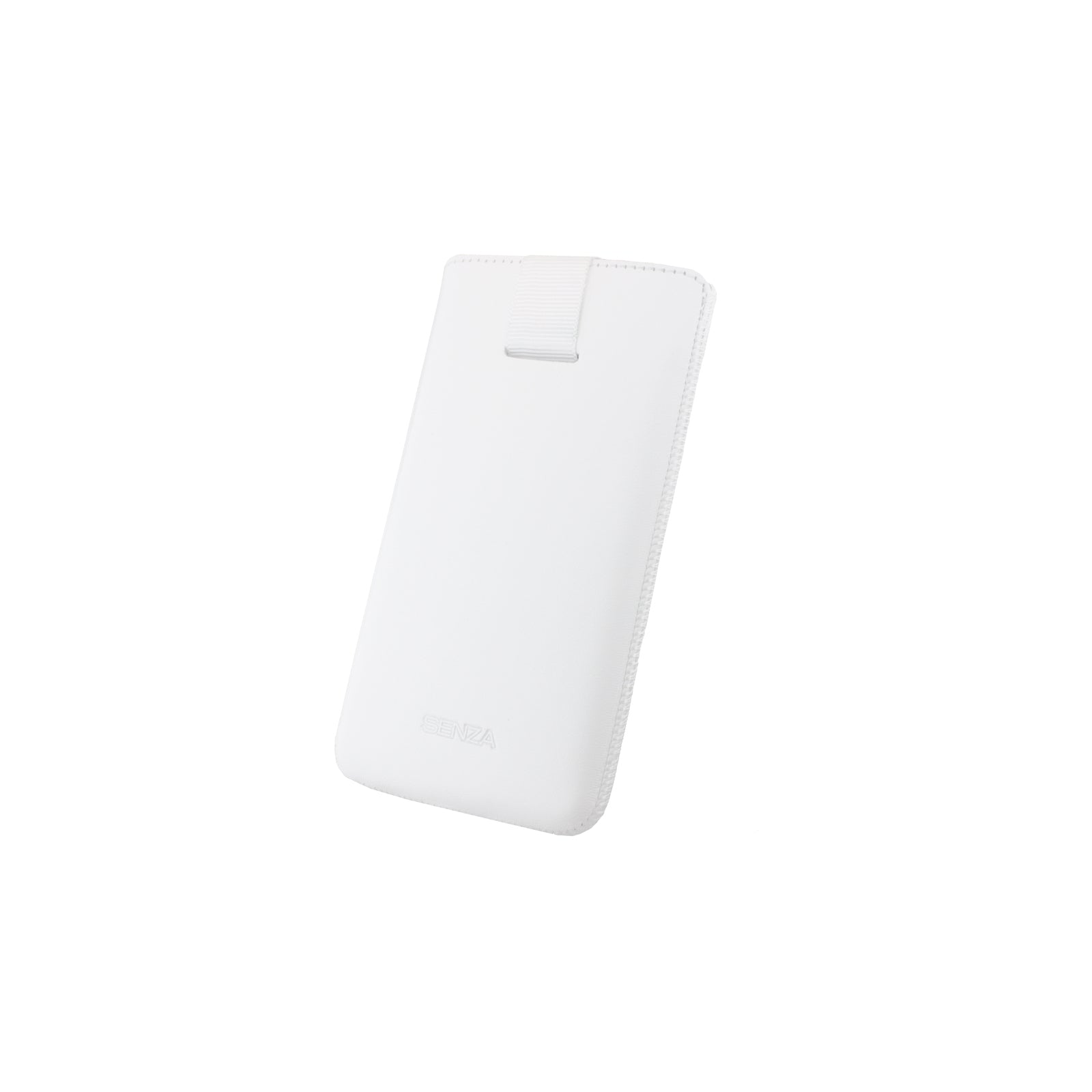 Senza Leather Slide Case White Size L