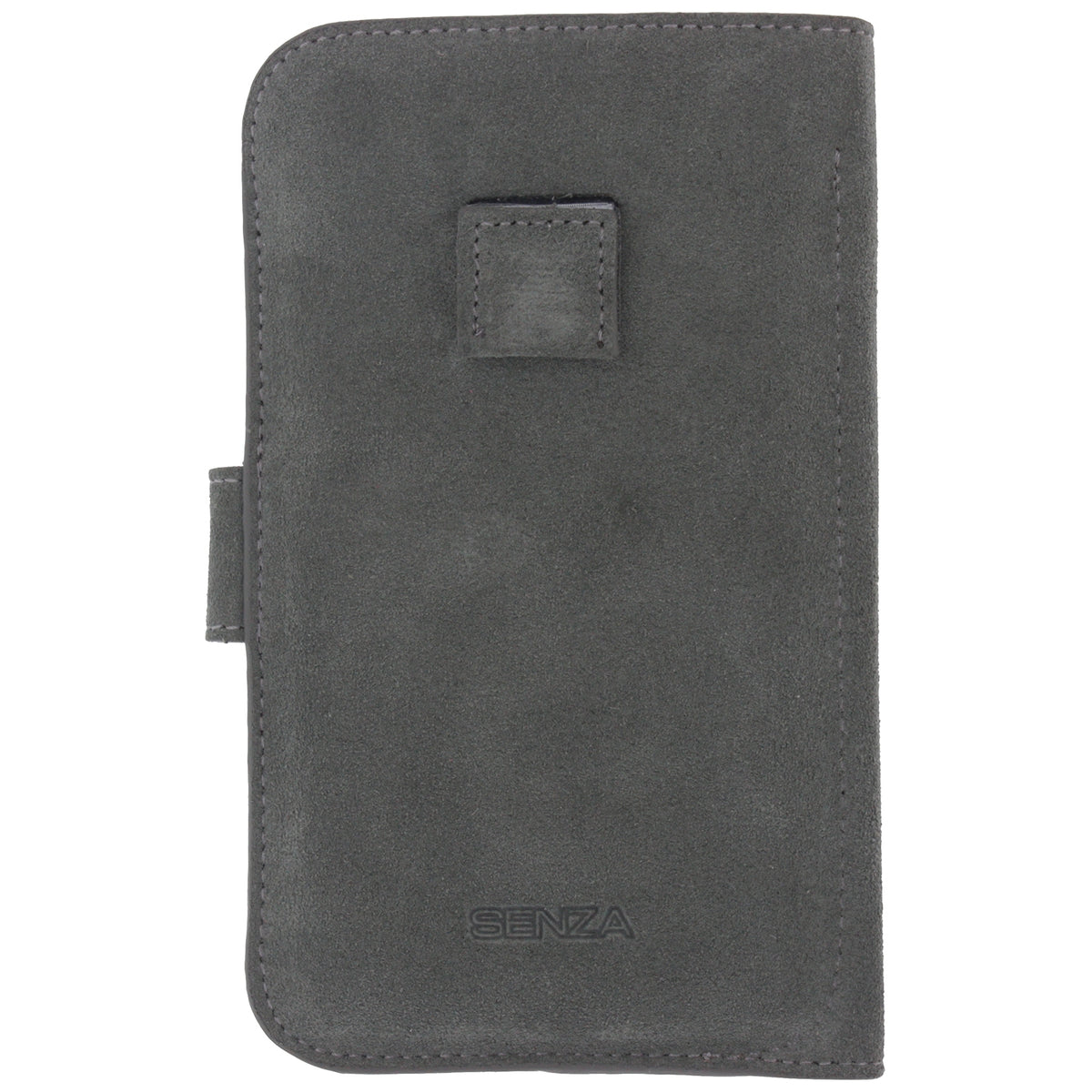 Senza Suede Wallet Slide Case Warm Grey Size XXL