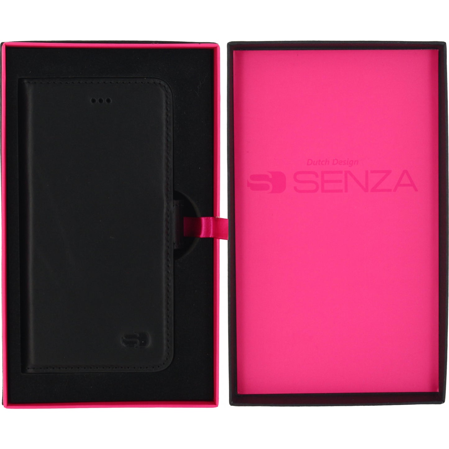 Senza Pure Leather Wallet Apple iPhone 6/6S Deep Black