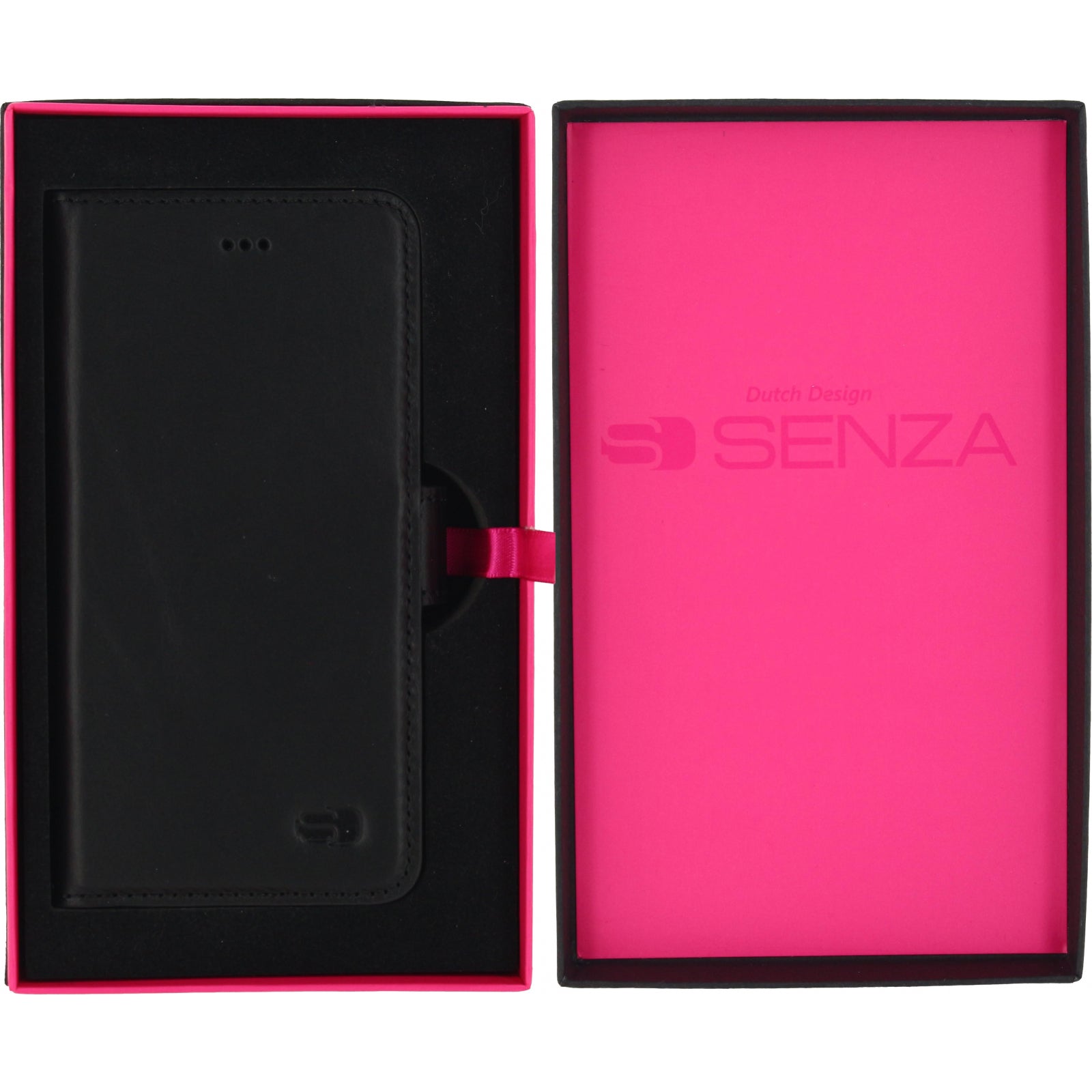 Senza Pure Leather Wallet Apple iPhone 6/6S Deep Black