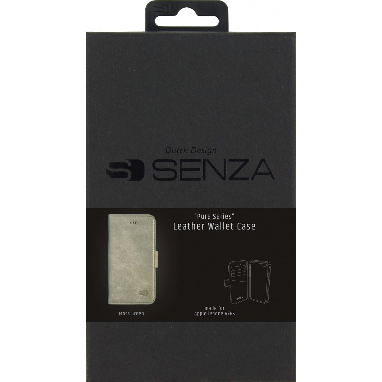 Senza Pure Leather Wallet Apple iPhone 6/6S Moss Green