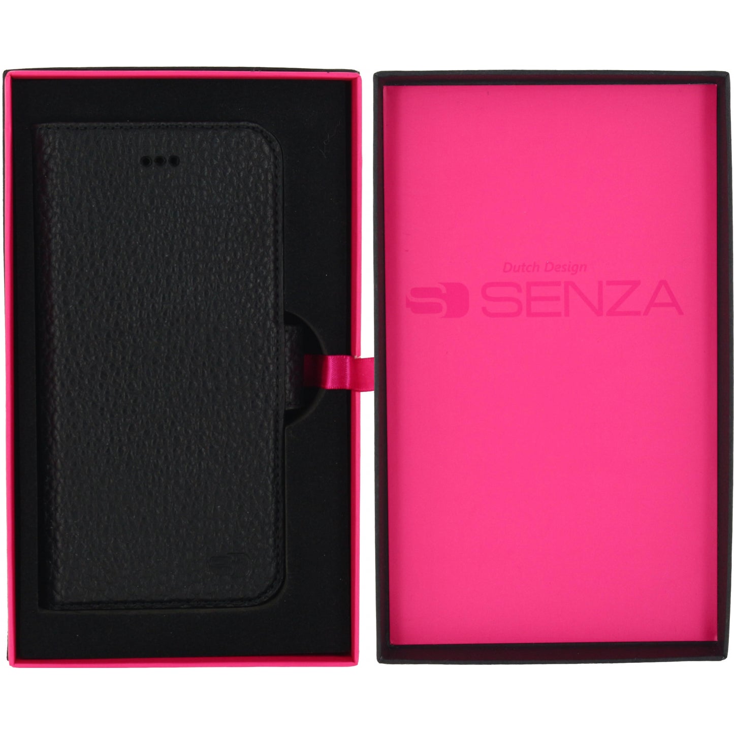 Senza Exquisite Leather Wallet Apple iPhone 6/6S Intense Black