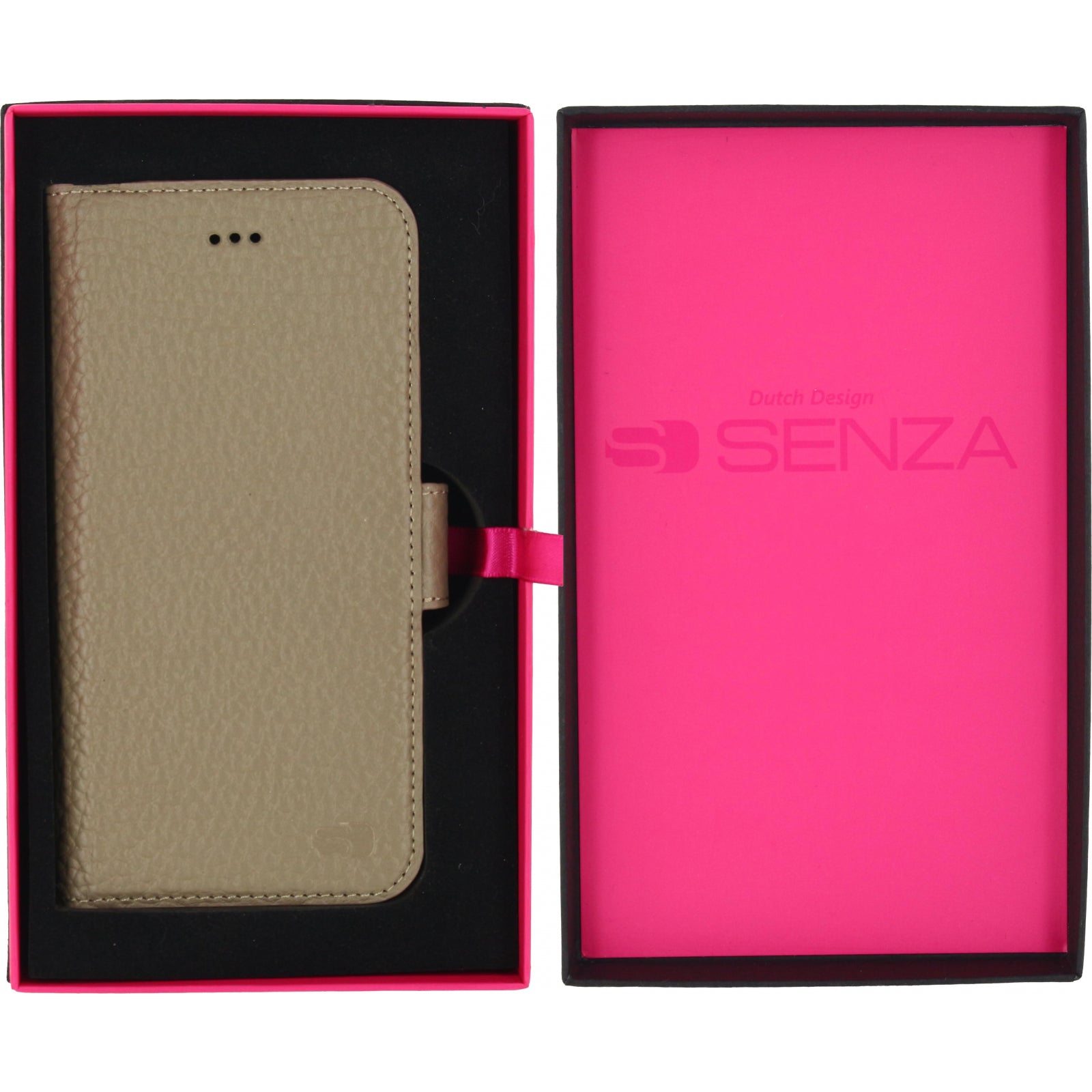 Senza Exquisite Leather Wallet Apple iPhone 6/6S Desert Taupe