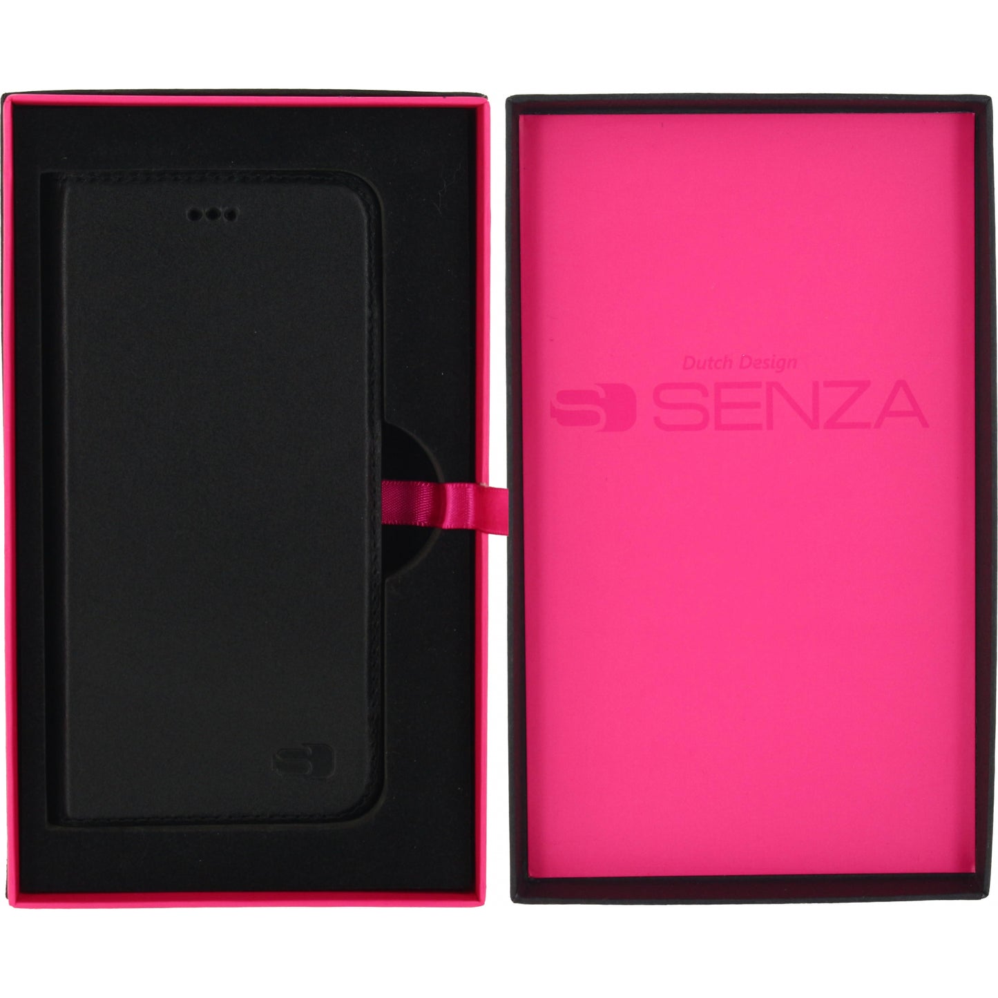 Senza Authentic Leather Booklet Apple iPhone 6/6S Pure Black