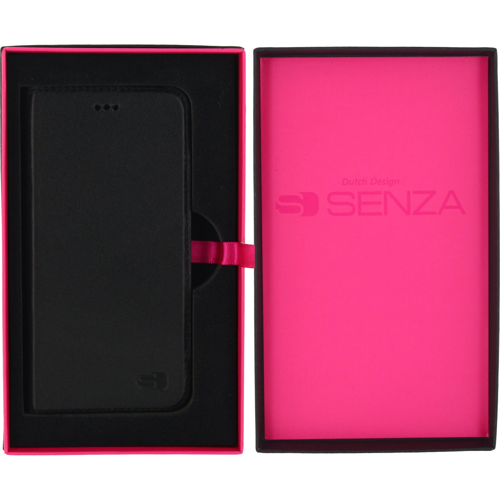 Senza Authentic Leather Booklet Apple iPhone 6/6S Pure Black