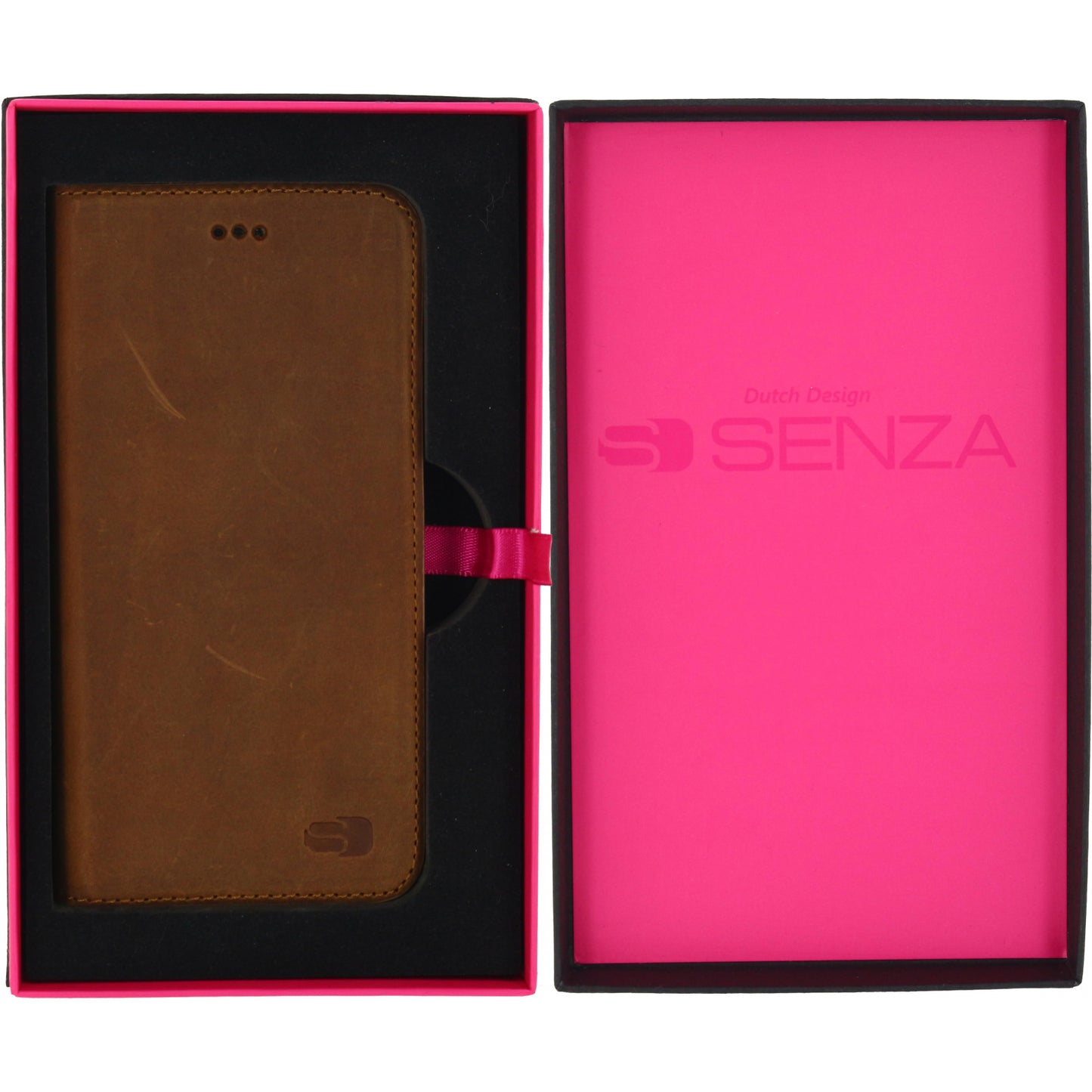 Senza Raw Leather Booklet Apple iPhone 6/6S Chestnut Brown