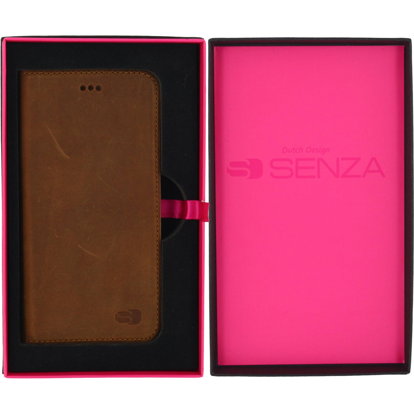 Senza Raw Leather Booklet Apple iPhone 6/6S Chestnut Brown