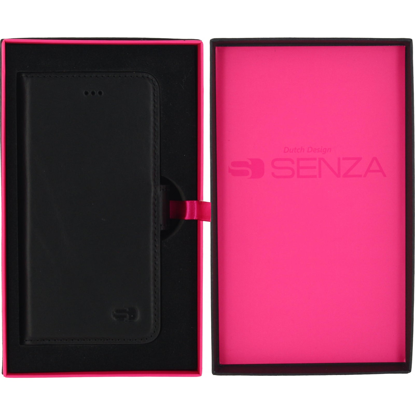 Senza Pure Leather Wallet Apple iPhone 7/8/SE (2020/2022) Deep Black