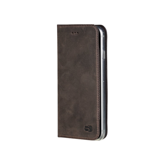 Senza Raw Leather Booklet Apple iPhone 7 Plus/8 Plus Walnut Brown