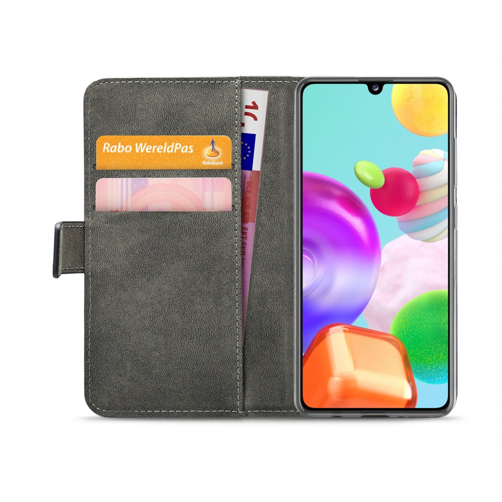 Mobilize Classic Gelly Wallet Book Case Samsung Galaxy A41 Black