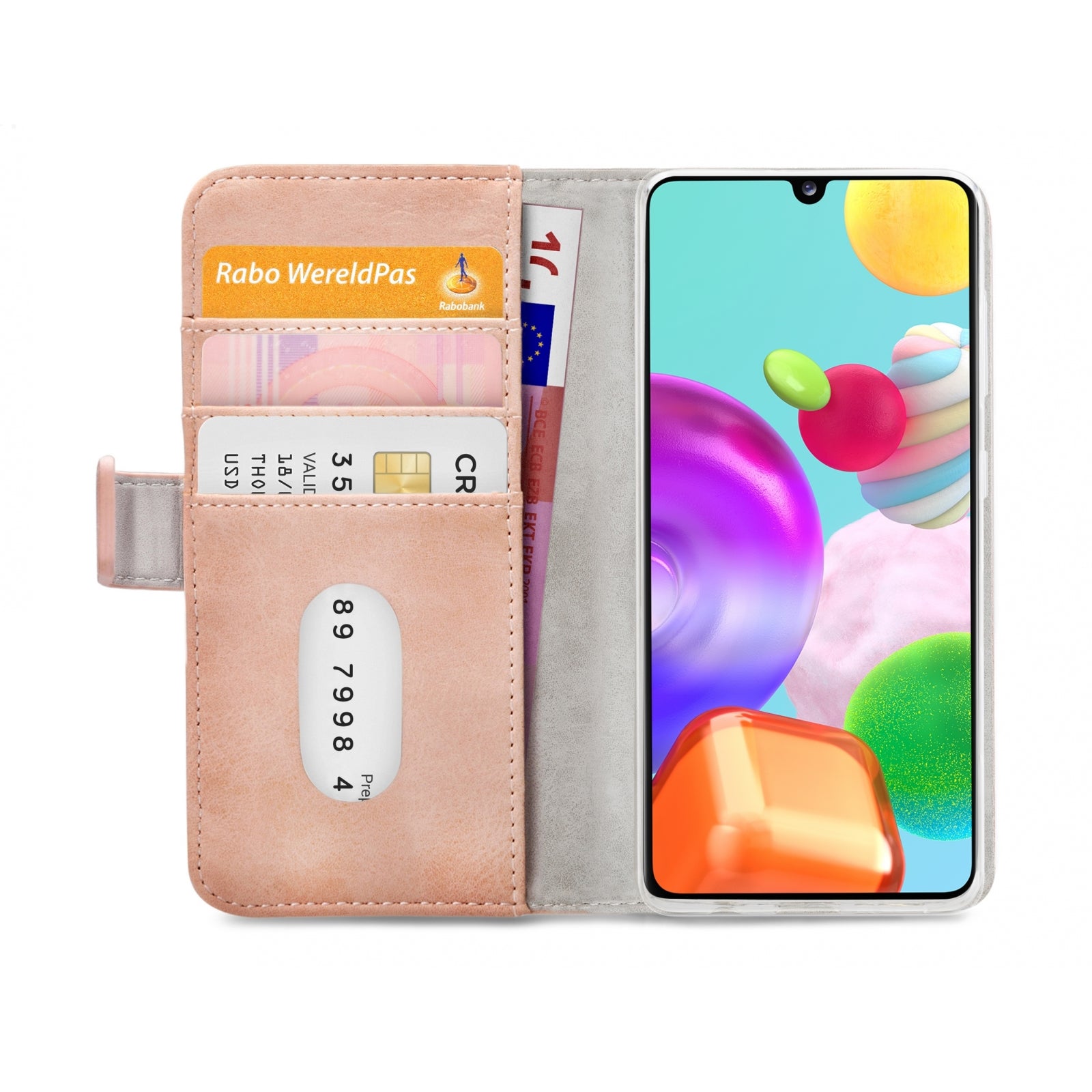 Mobilize Elite Gelly Wallet Book Case Samsung Galaxy A41 Soft Pink