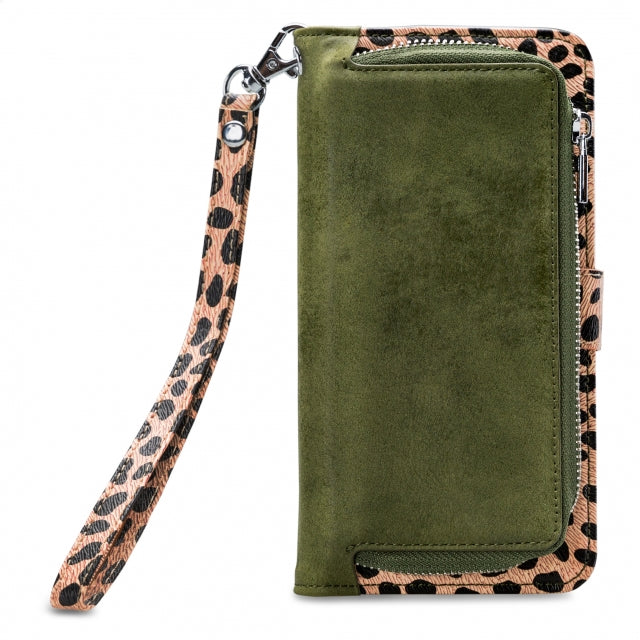 Mobilize 2in1 Magnet Zipper Case Samsung Galaxy A71 Olive/Leopard
