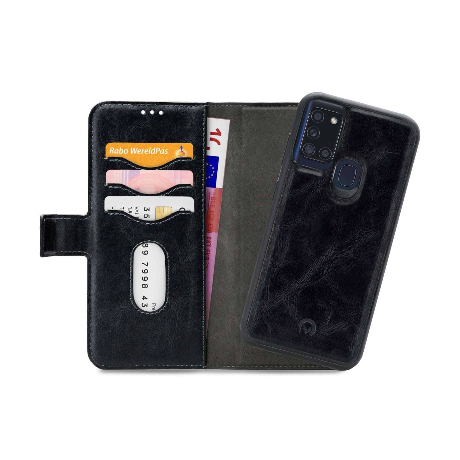 Mobilize 2in1 Gelly Wallet Case Samsung Galaxy A21s Black