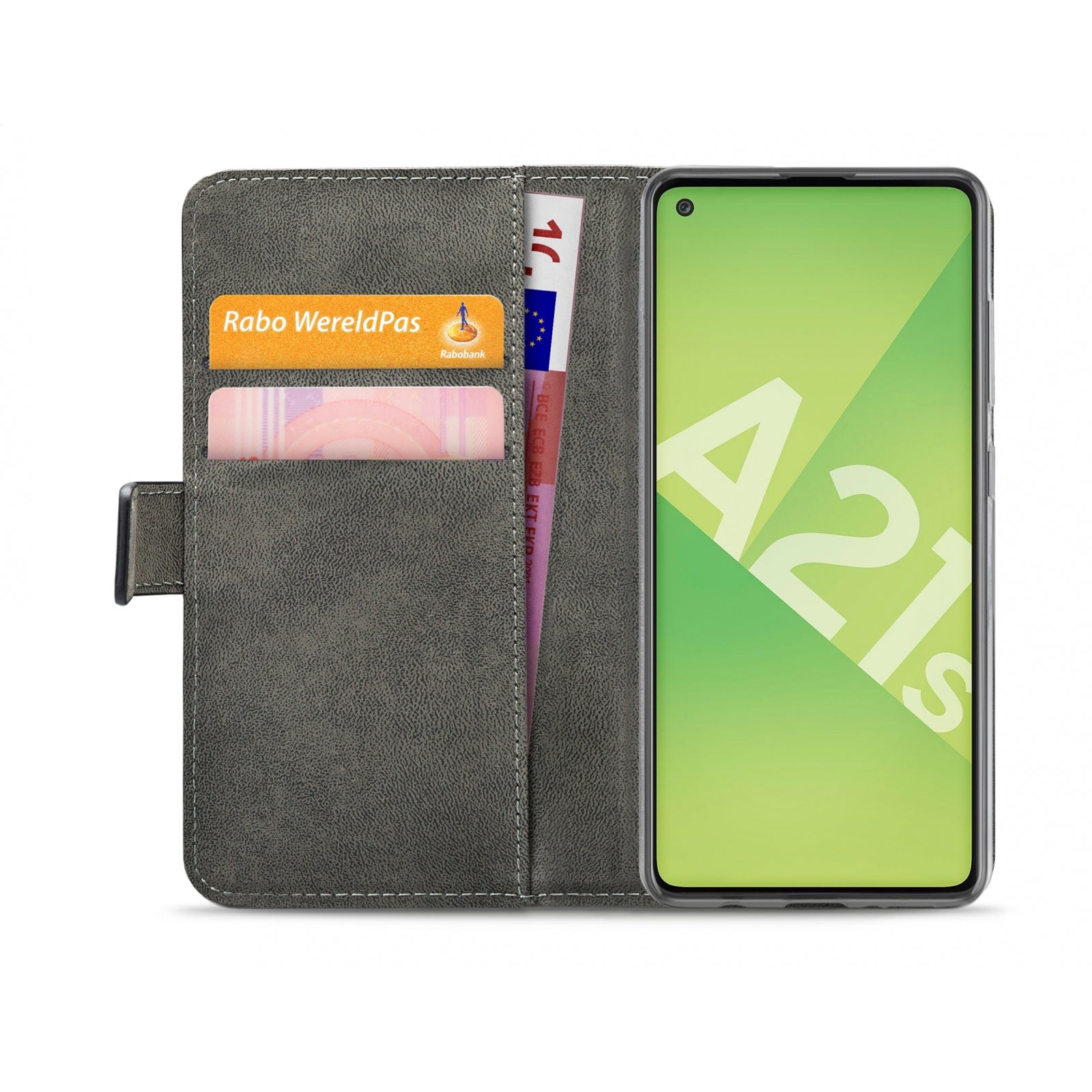 Mobilize Classic Gelly Wallet Book Case Samsung Galaxy A21s Black