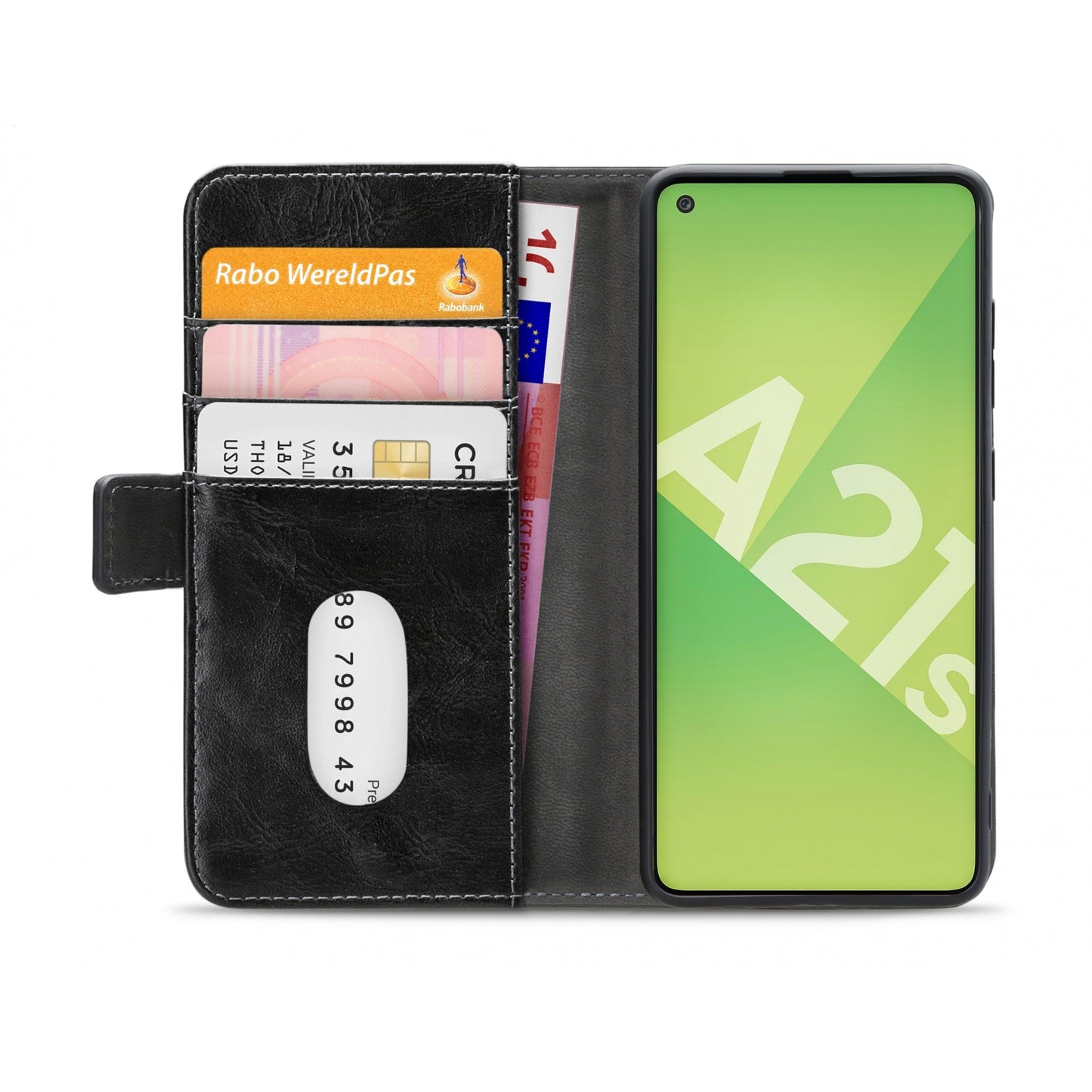 Mobilize Elite Gelly Wallet Book Case Samsung Galaxy A21s Black