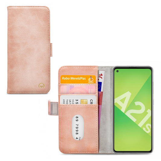 Mobilize Elite Gelly Wallet Book Case Samsung Galaxy A21s Soft Pink