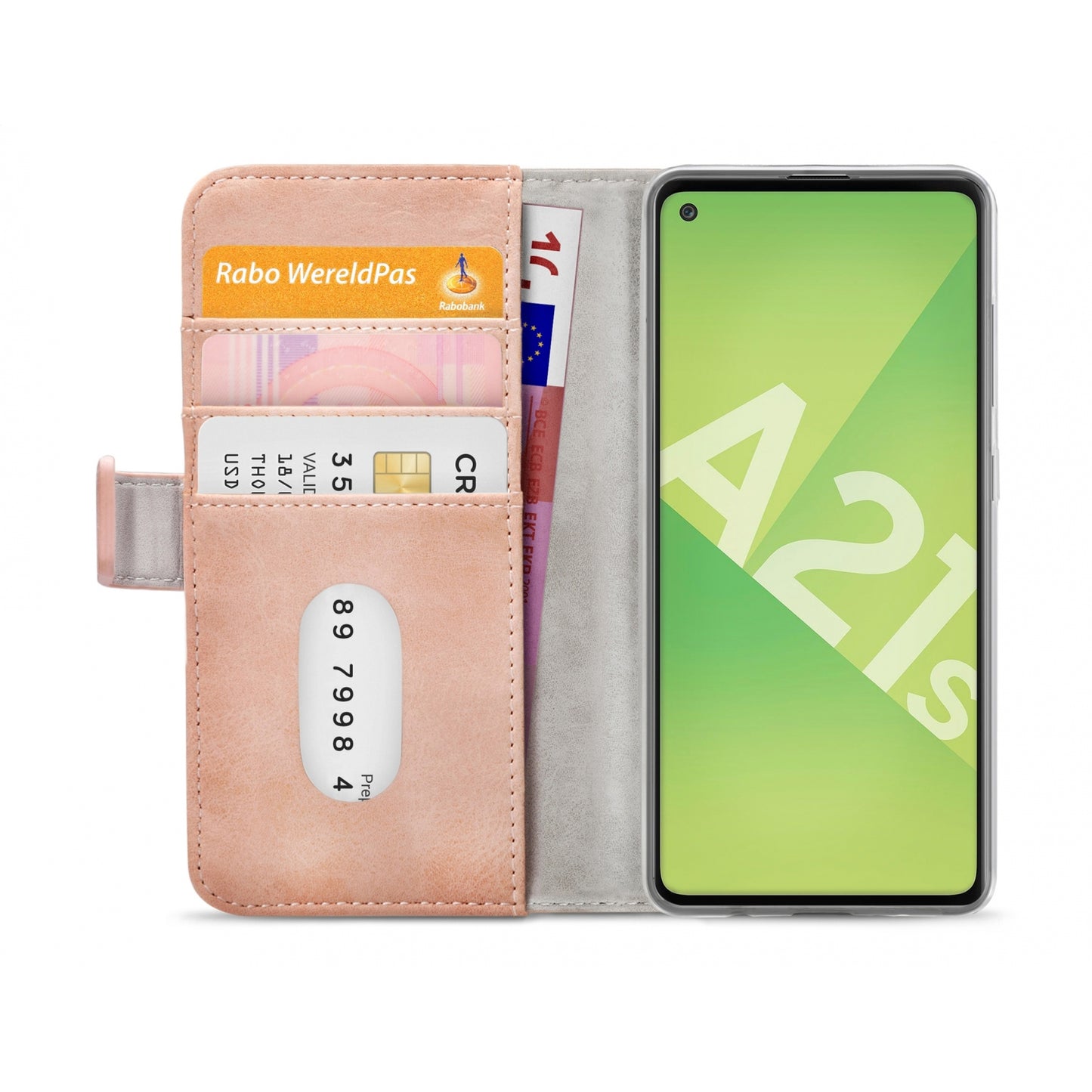 Mobilize Elite Gelly Wallet Book Case Samsung Galaxy A21s Soft Pink