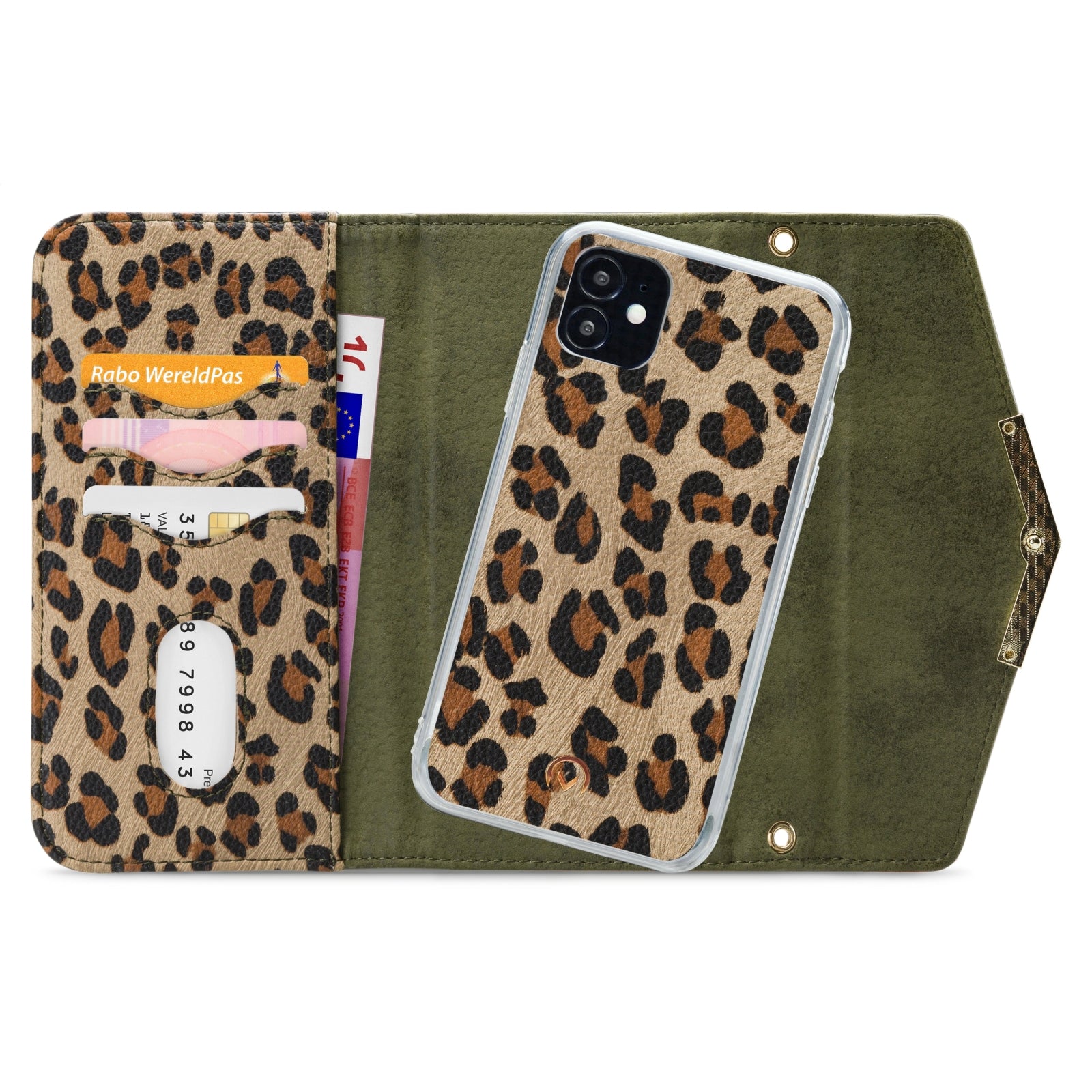 Mobilize 2in1 Gelly Clutch for Apple iPhone 12 Mini Green Leopard