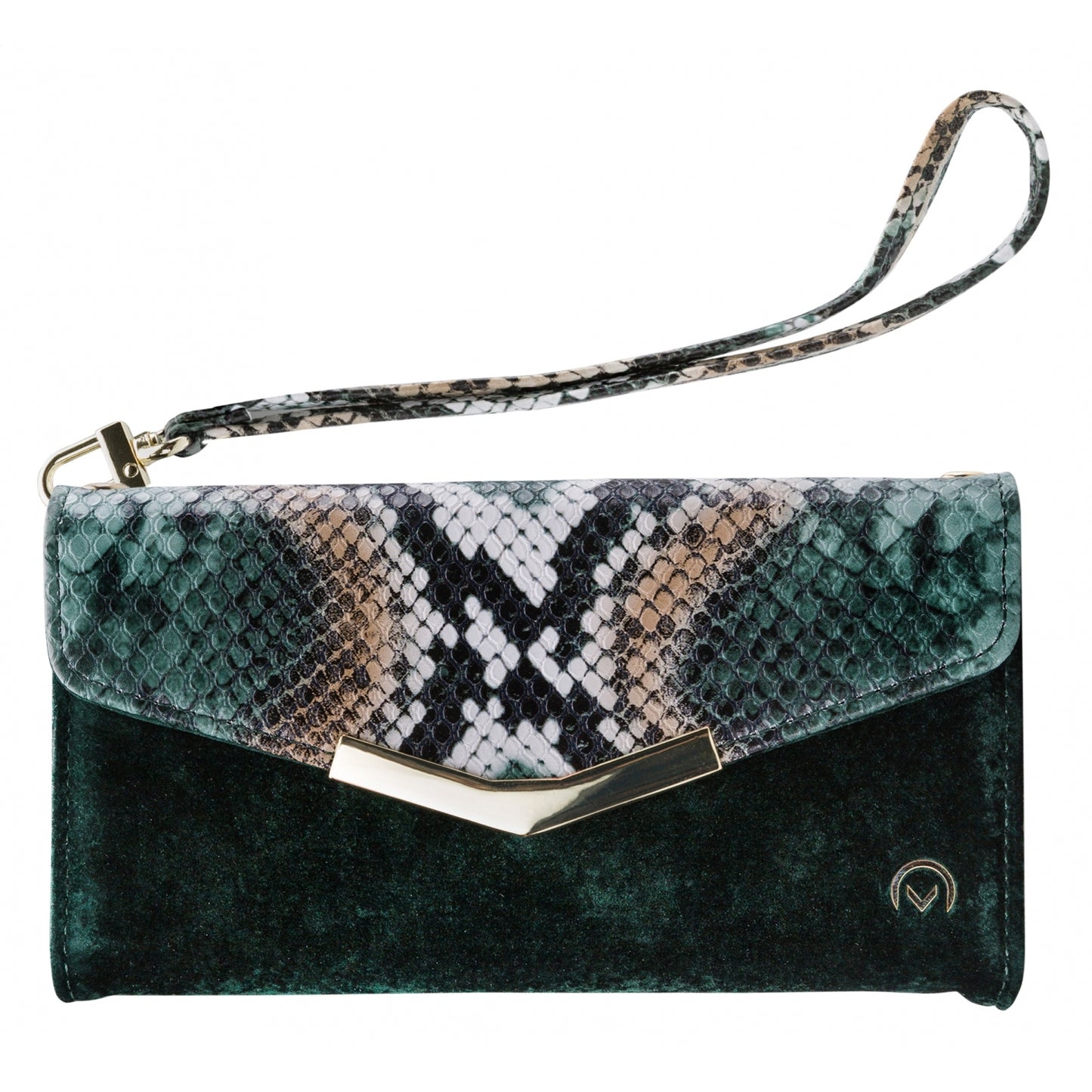 Mobilize 2in1 Gelly Velvet Clutch for Apple iPhone 12/12 Pro Green Snake