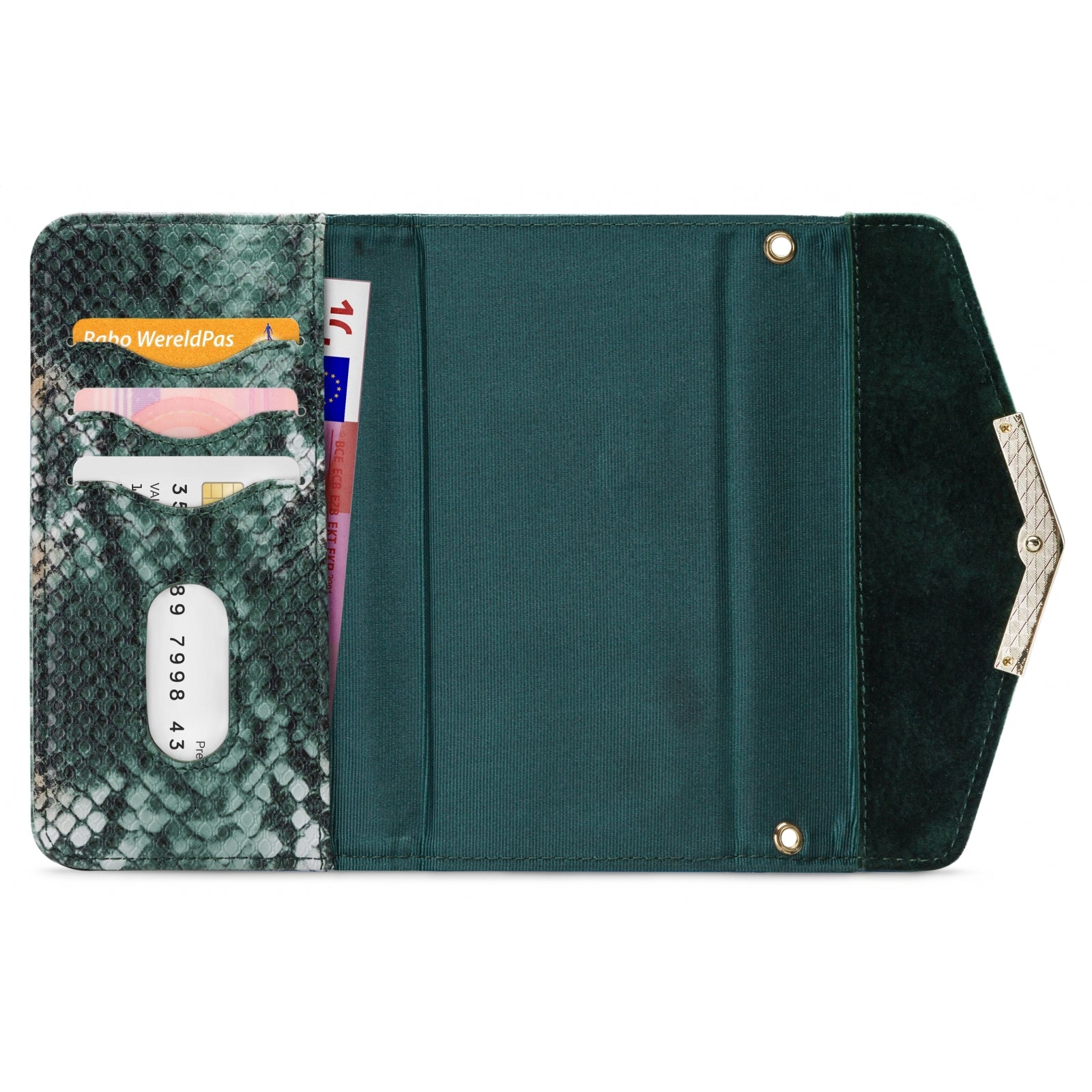 Mobilize 2in1 Gelly Velvet Clutch for Apple iPhone 12 Pro Max Green Snake