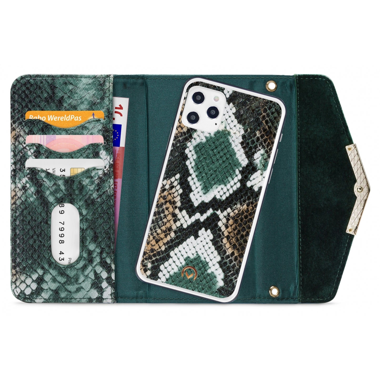 Mobilize 2in1 Gelly Velvet Clutch for Apple iPhone 12 Pro Max Green Snake