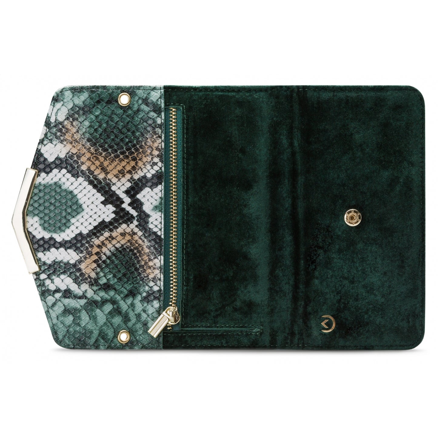 Mobilize 2in1 Gelly Velvet Clutch for Apple iPhone 12 Pro Max Green Snake