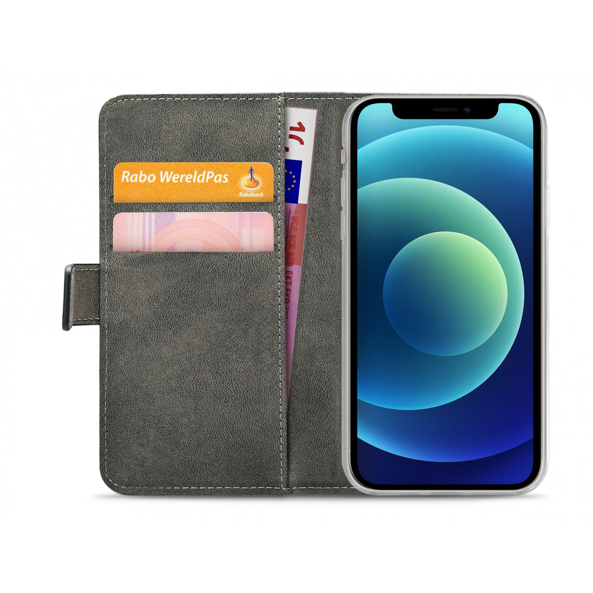 Mobilize Classic Gelly Wallet Book Case Apple iPhone 12 Mini Black