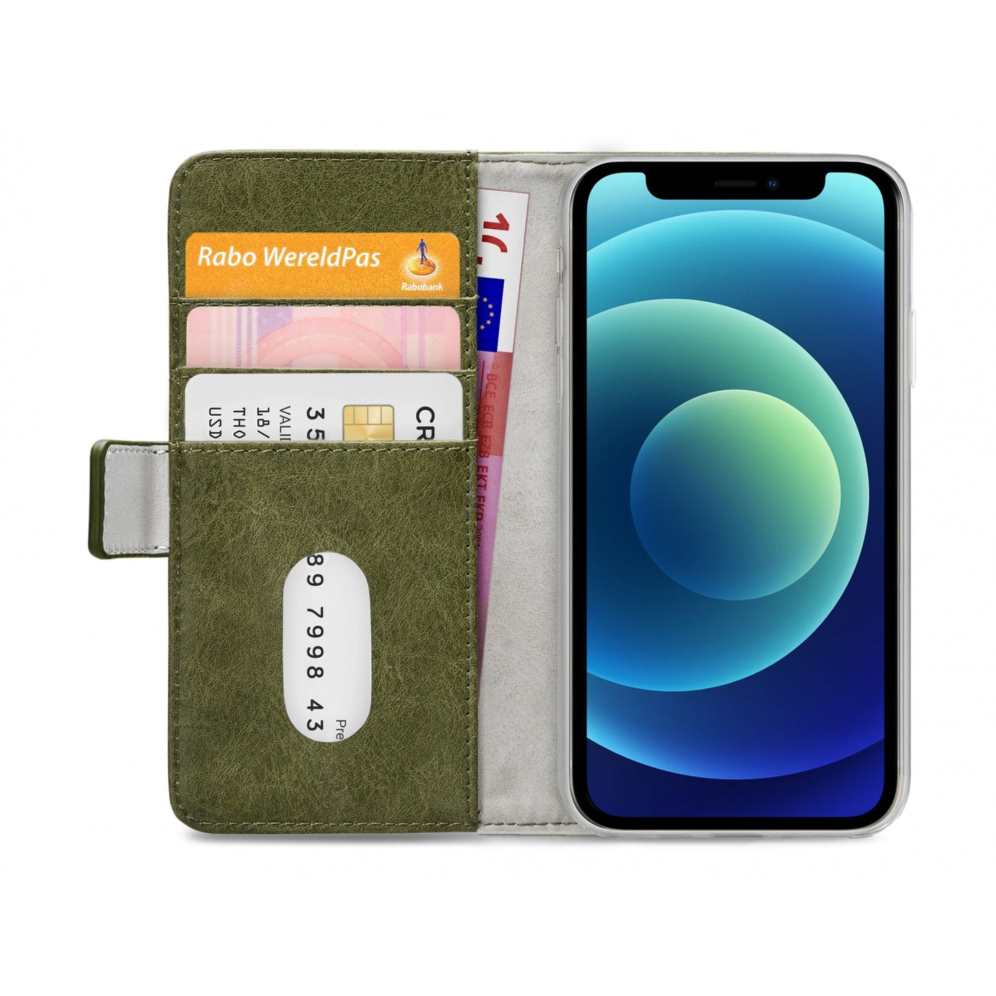 Mobilize Elite Gelly Wallet Book Case Apple iPhone 12 Mini Green