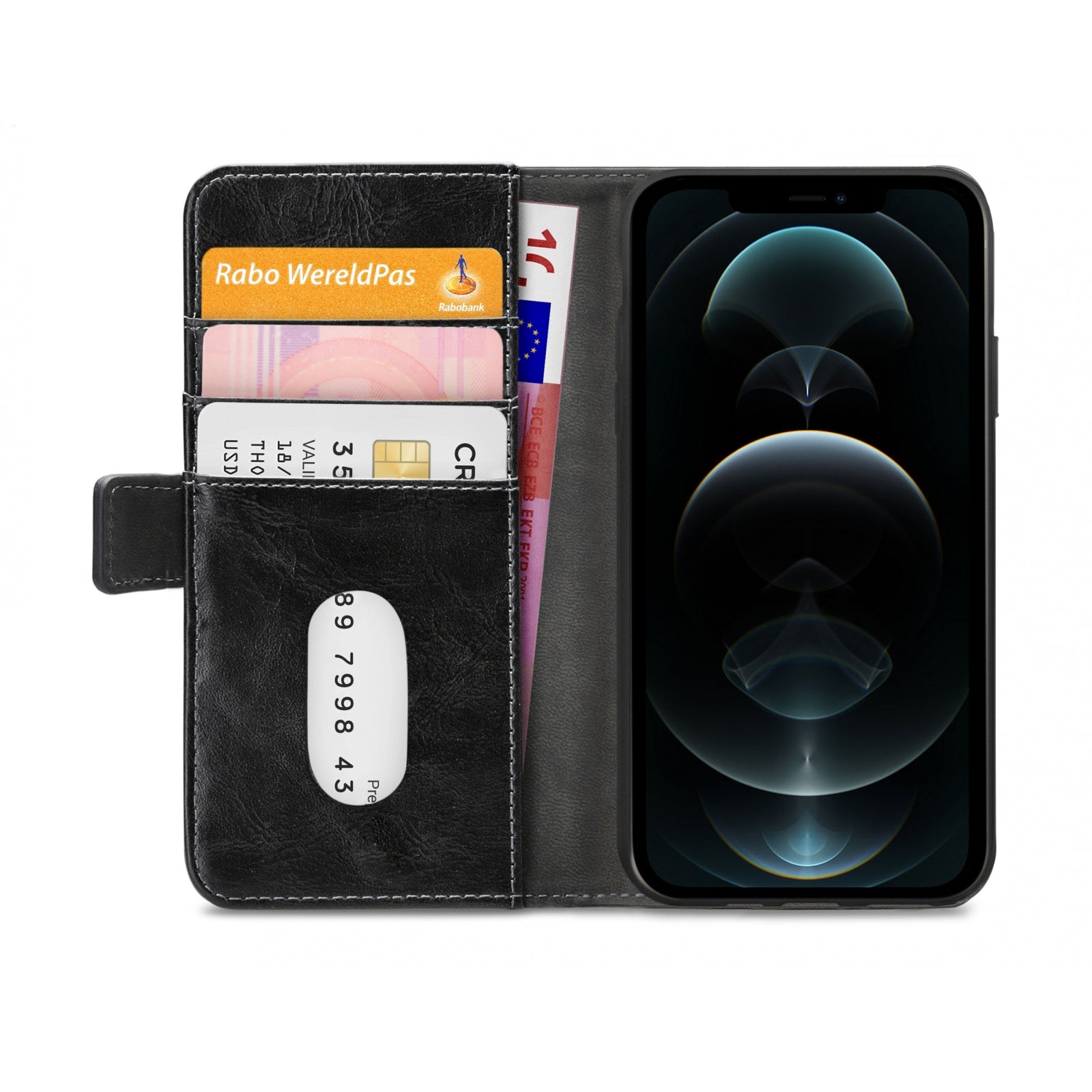 Mobilize Elite Gelly Wallet Book Case Apple iPhone 12 Pro Max Black