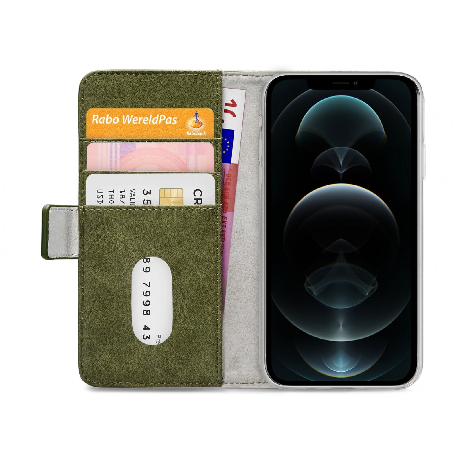 Mobilize Elite Gelly Wallet Book Case Apple iPhone 12 Pro Max Green