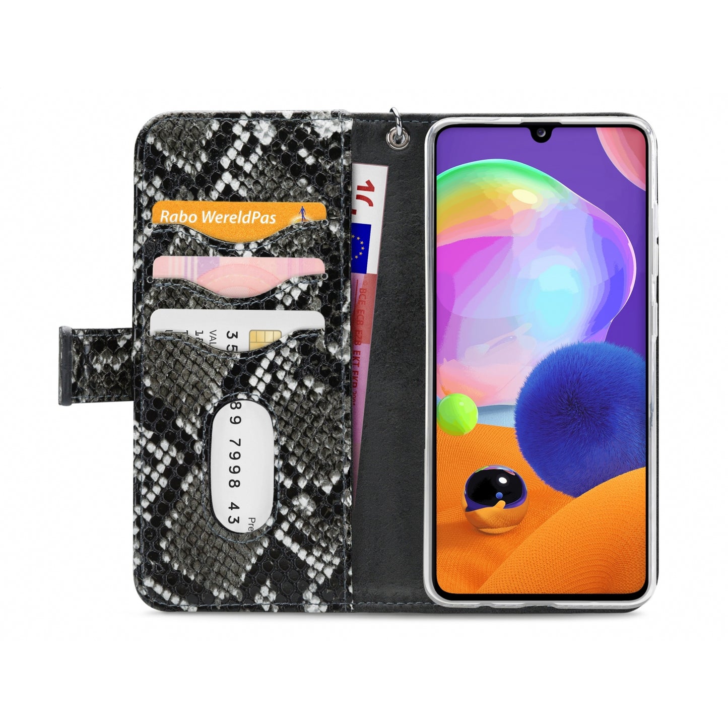 Mobilize 2in1 Gelly Zipper Case Samsung Galaxy A31 Black/Snake