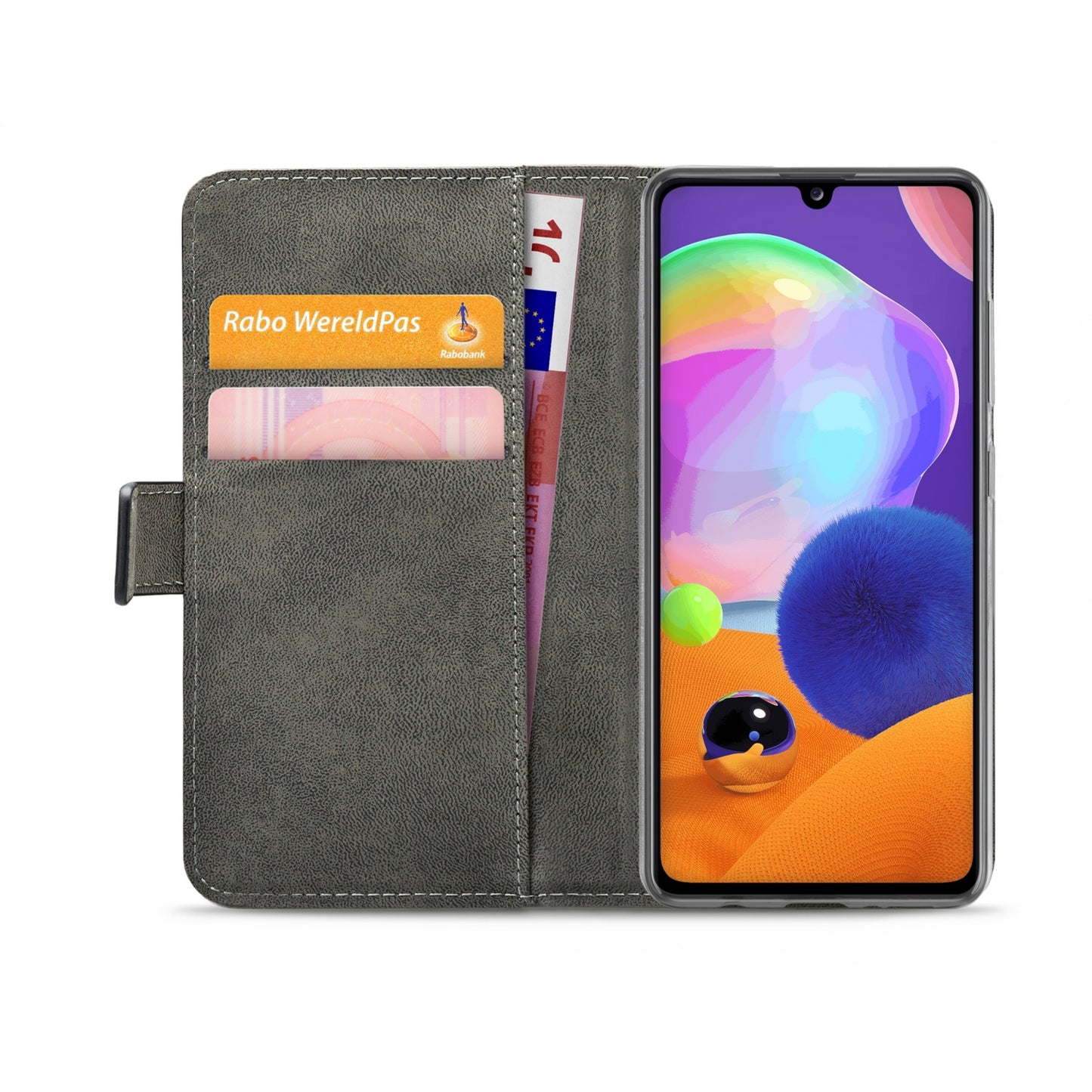 Mobilize Classic Gelly Wallet Book Case Samsung Galaxy A31 Black