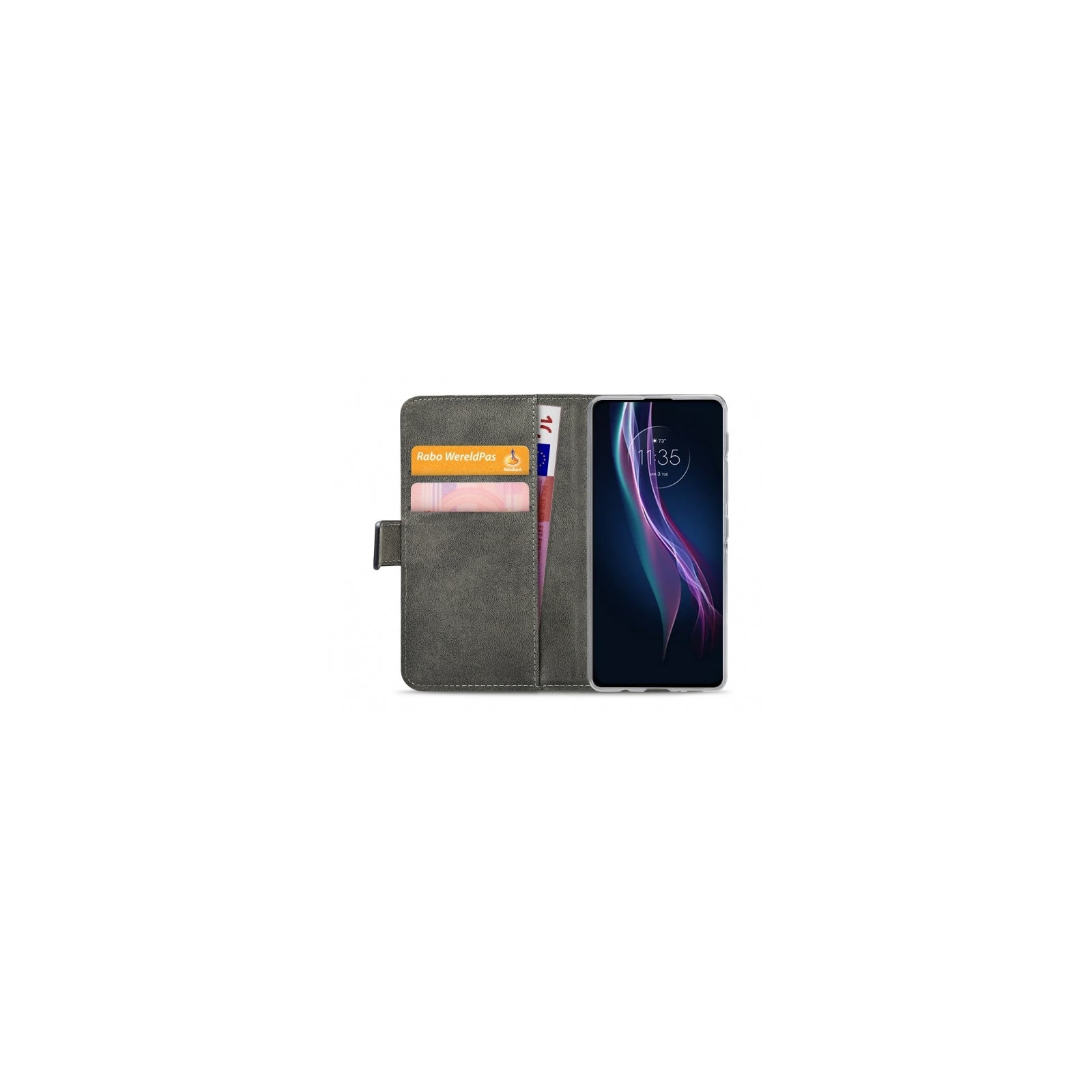 Mobilize Classic Gelly Wallet Book Case Motorola One Fusion+ Black